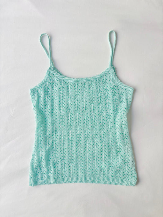 00’s Crochet knit cami | Size 6-8