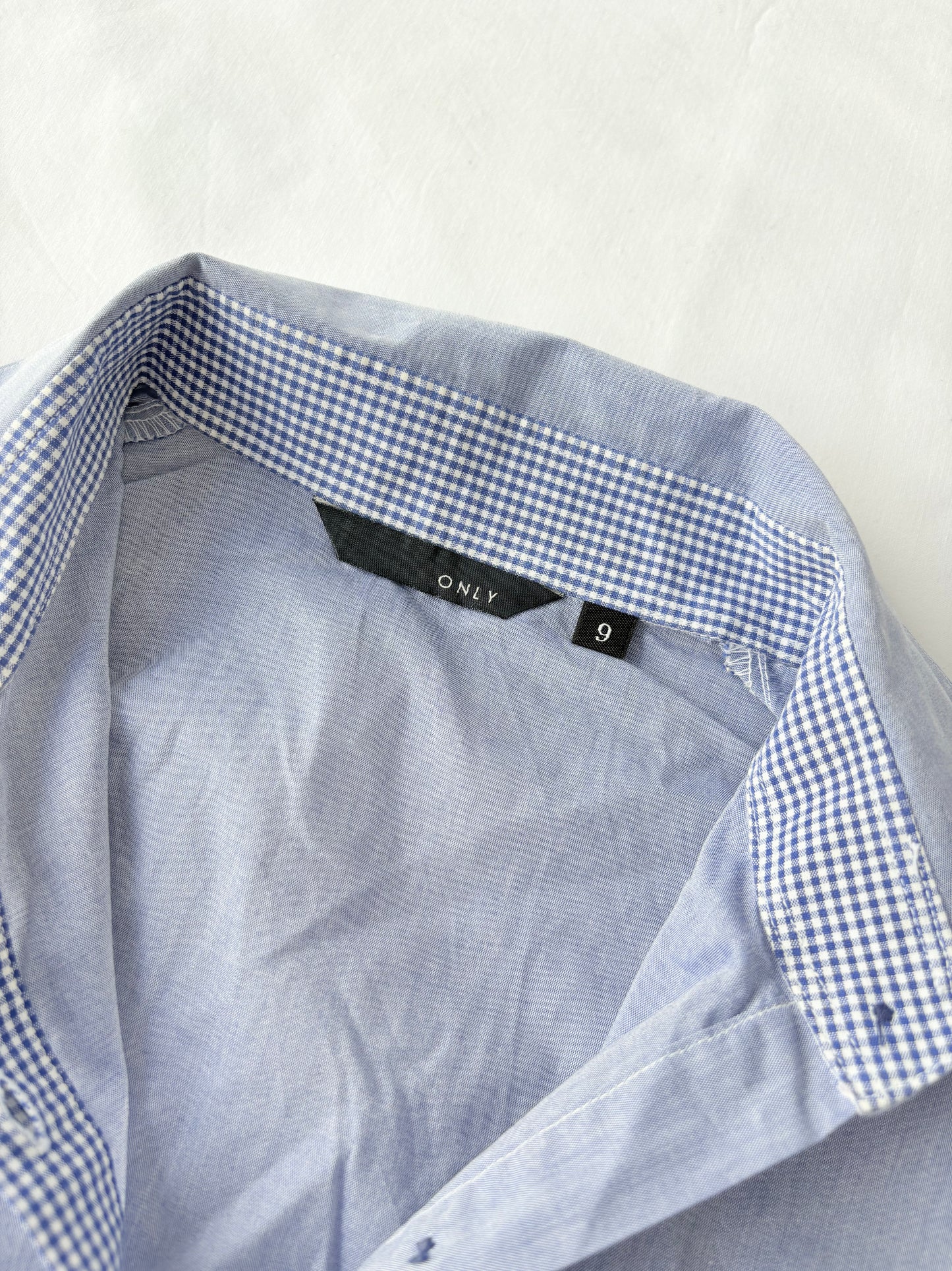 00’s ONLY blue cinched shirt | Size 10