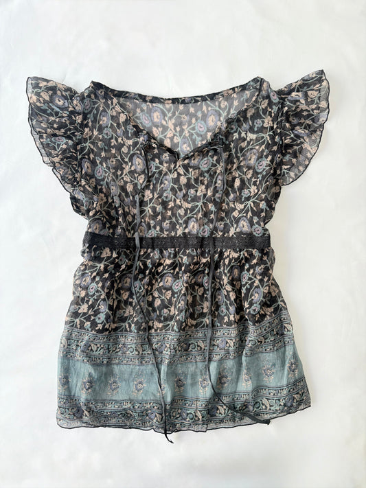 00’s Boho Japanese top | Size medium