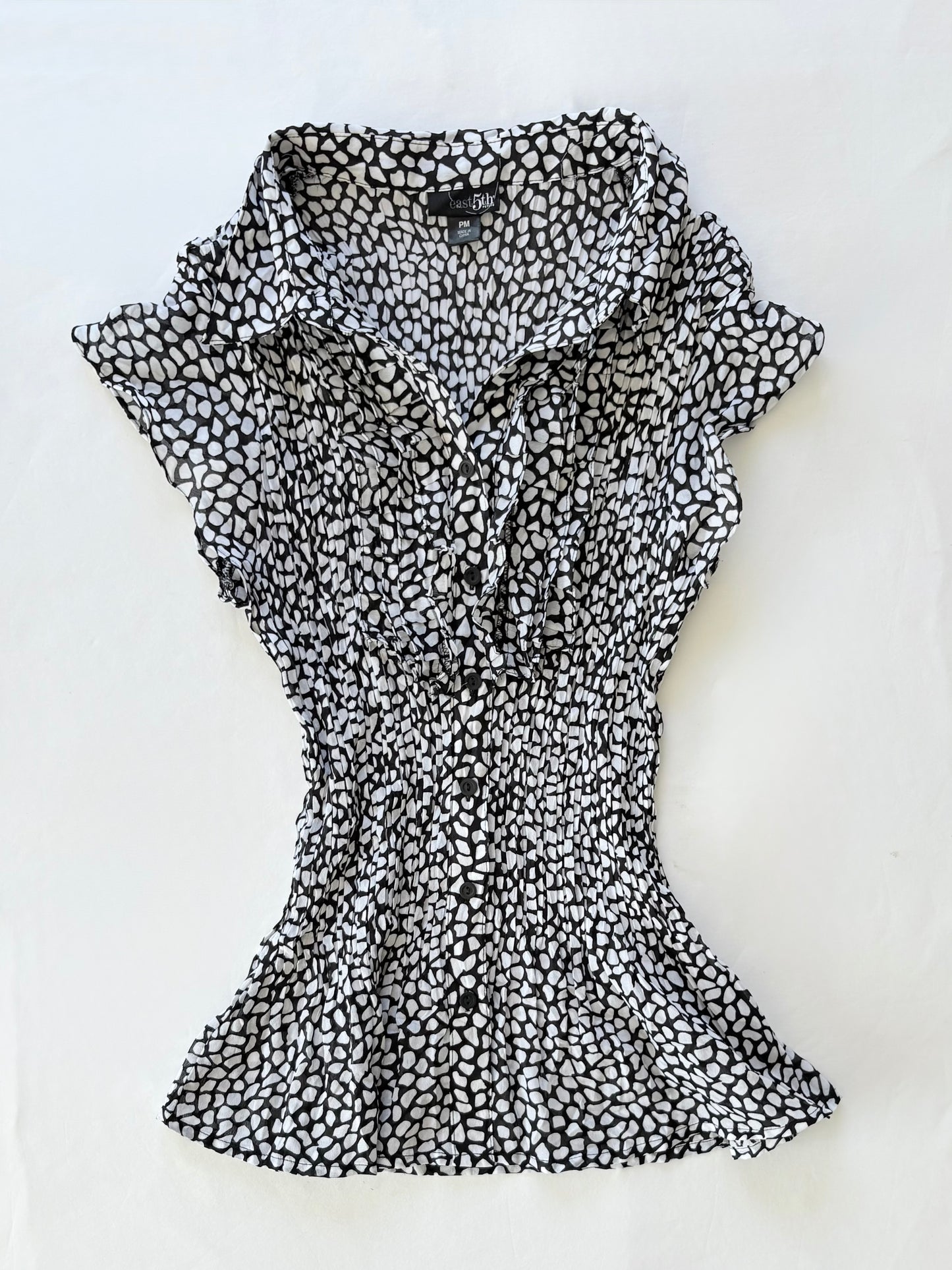 00’s East 5th crinkle top | Size 8-10
