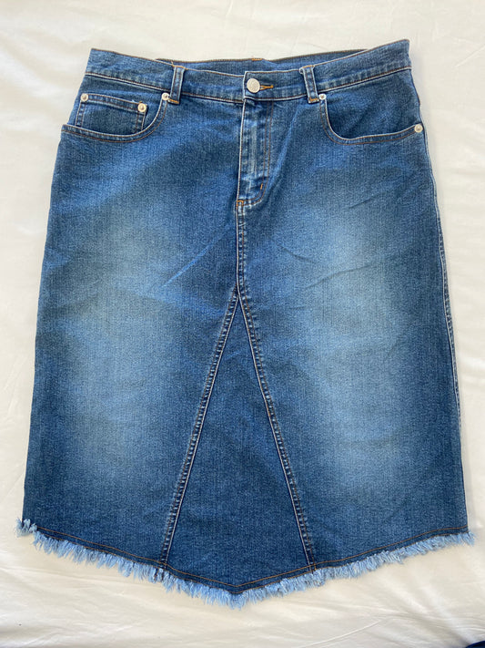 00’s Glassons denim midi skirt | Size 10