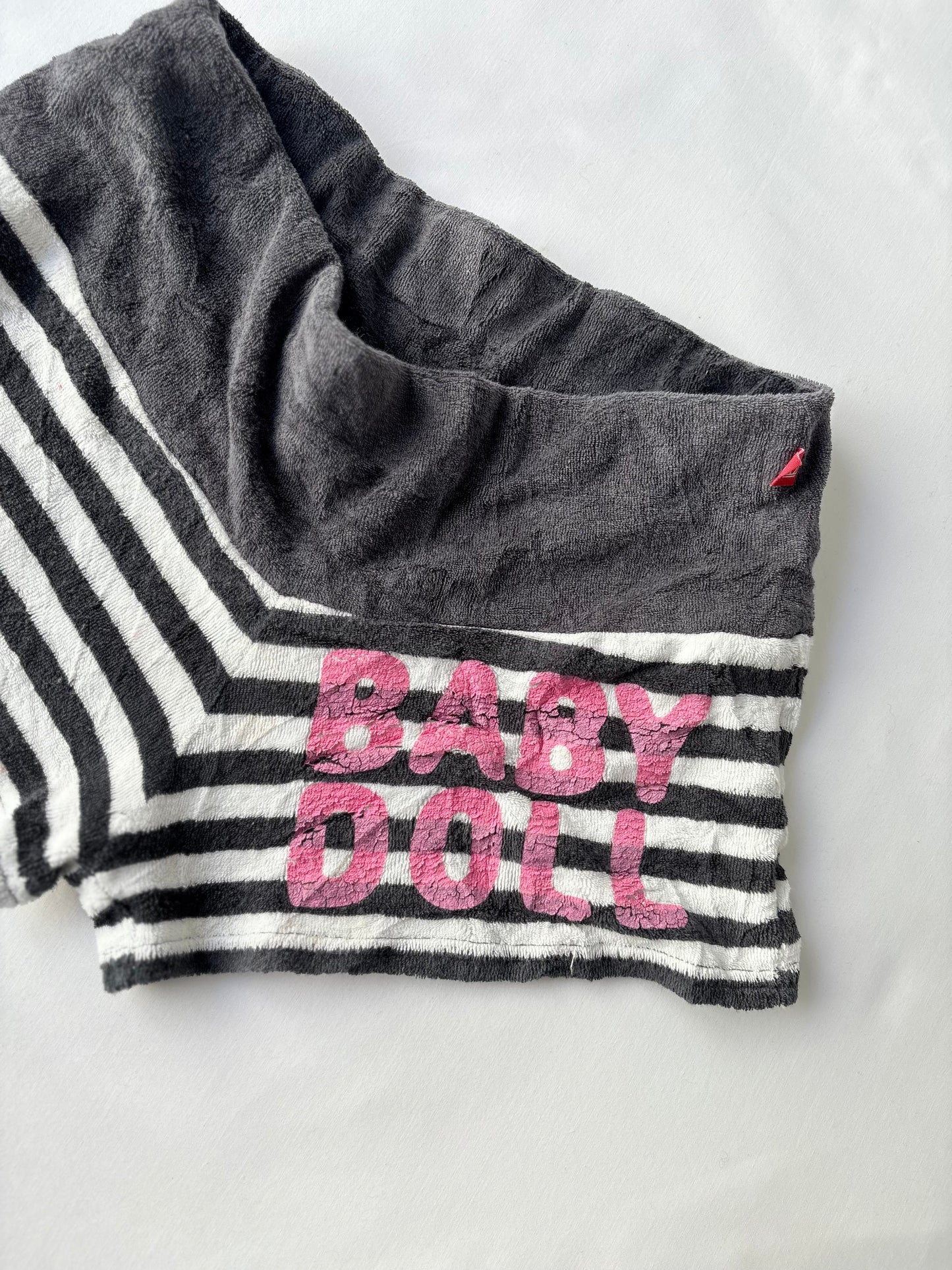 00’s Babydoll terry cloth striped shorts | Size 8-10