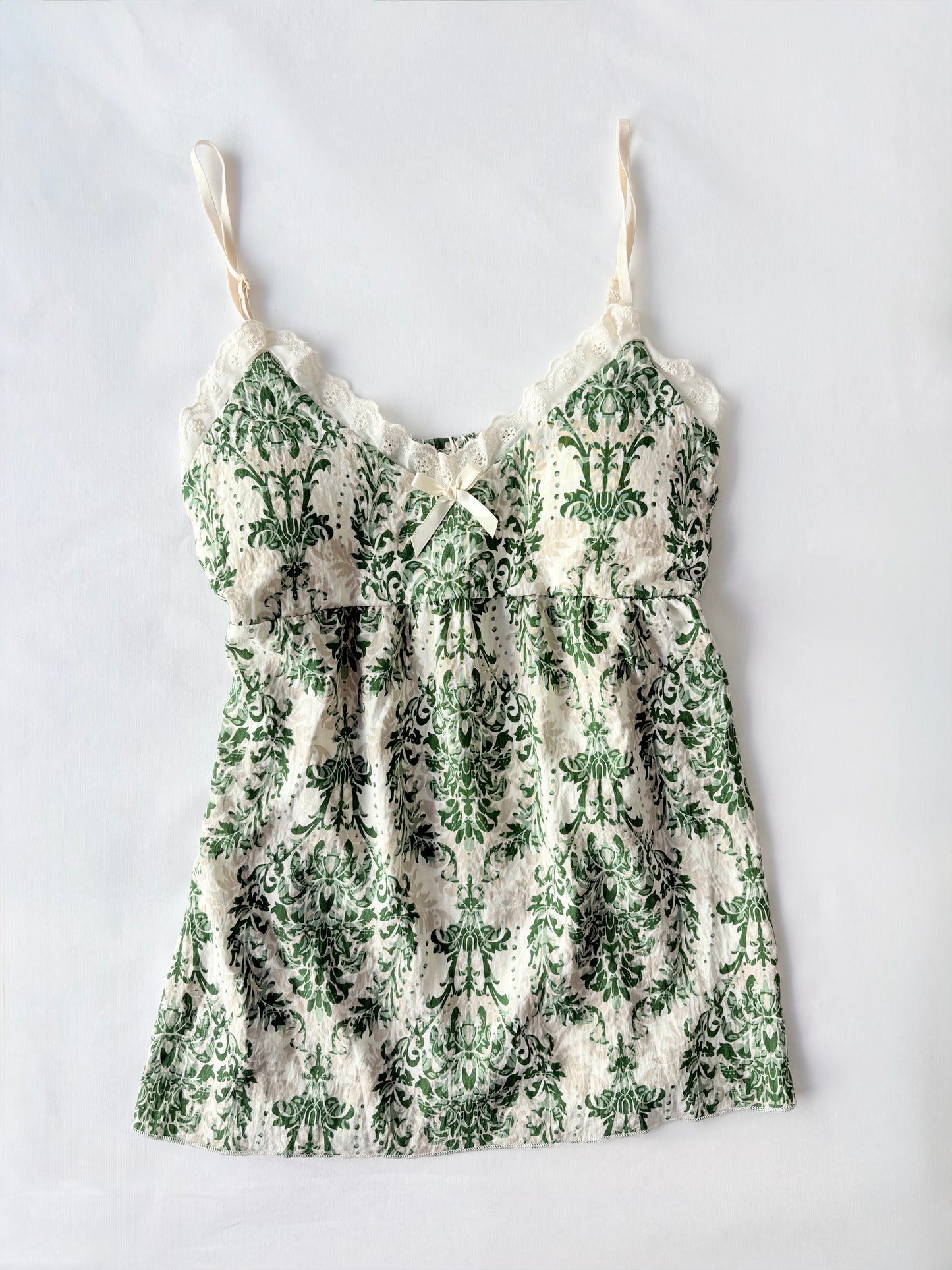 00’s Green babydoll cami | Size medium