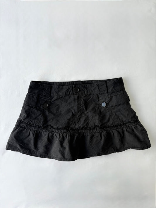 00’s Cargo black mini skirt | Size 8