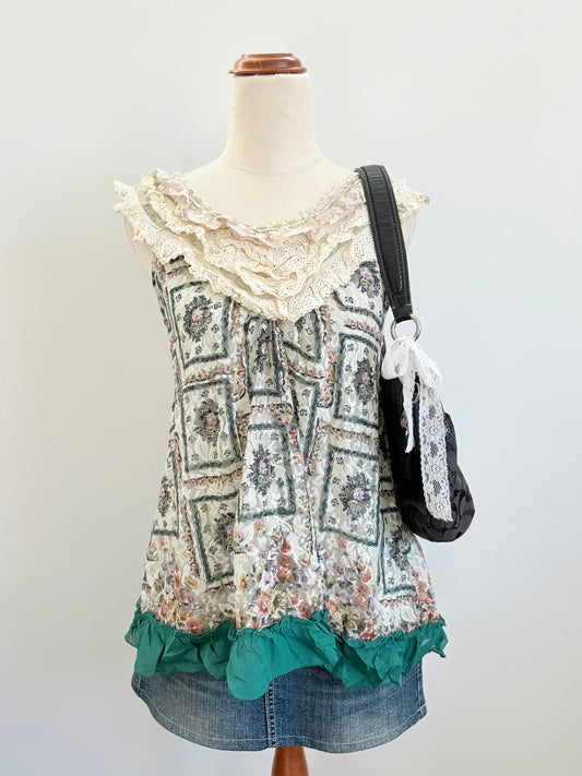 00’s Axes babydoll Japanese top | Size 10
