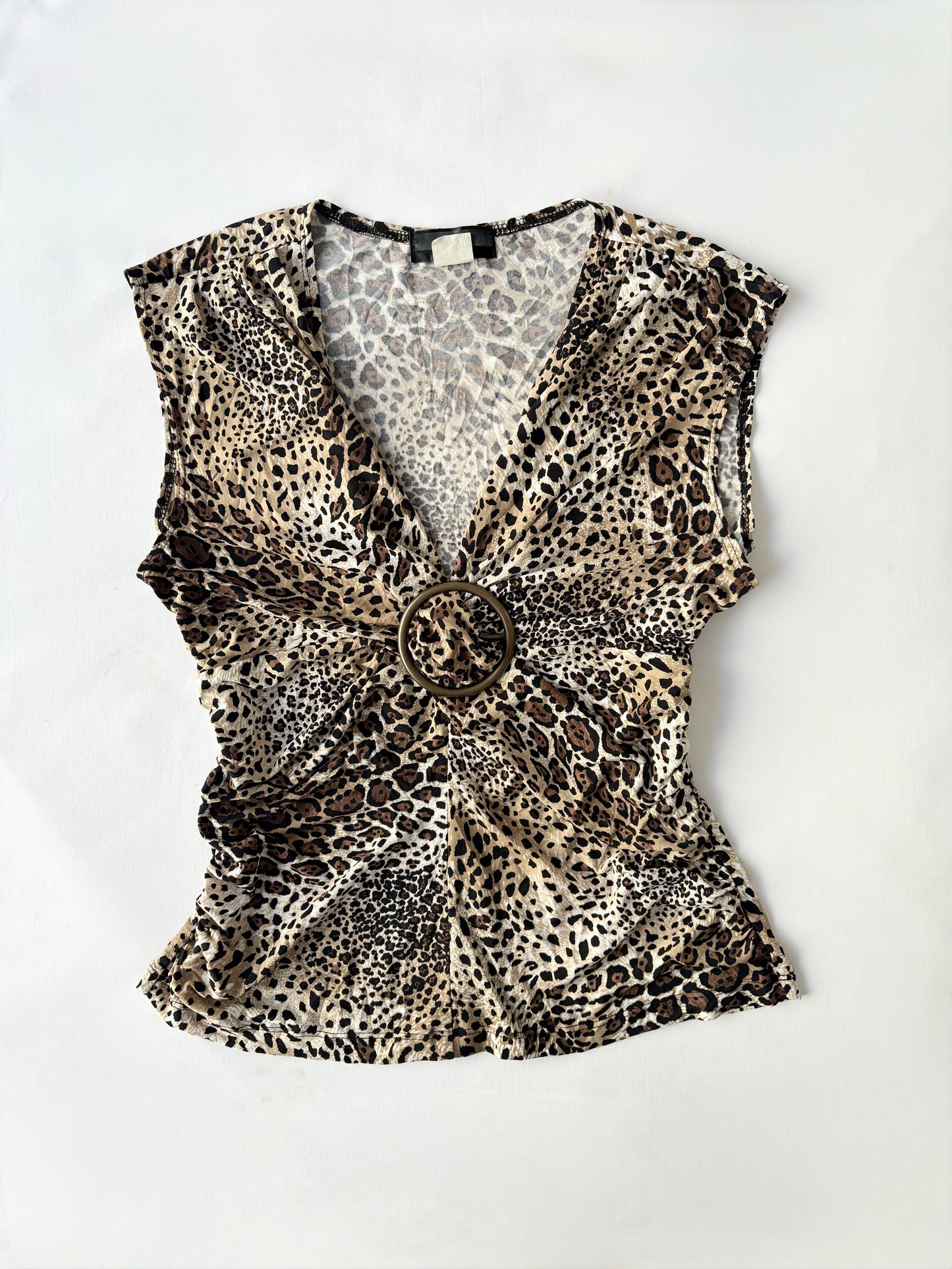 00’s Leopard O ring top | Size large
