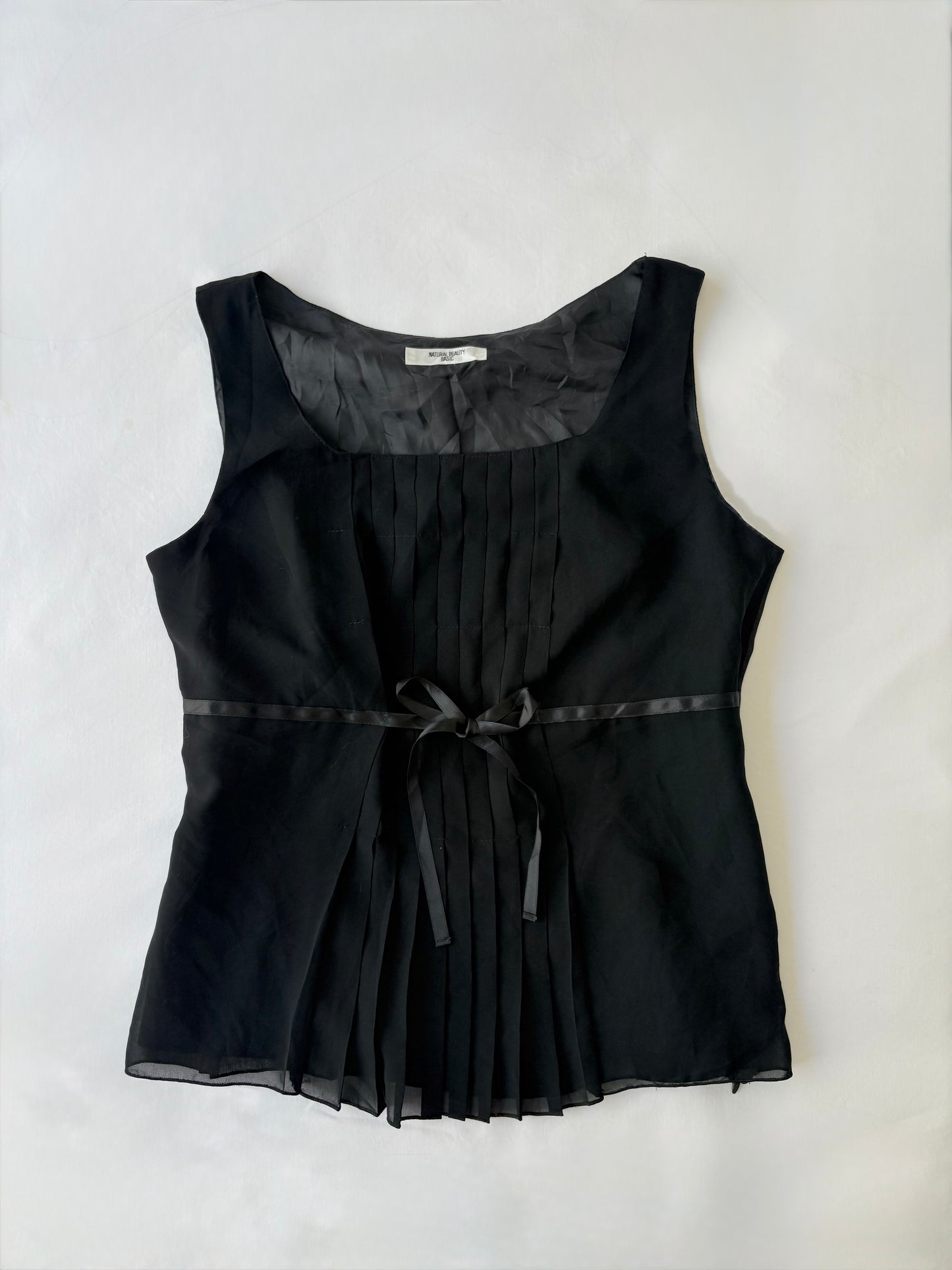 00’s Pleated ribbon top | Size 12