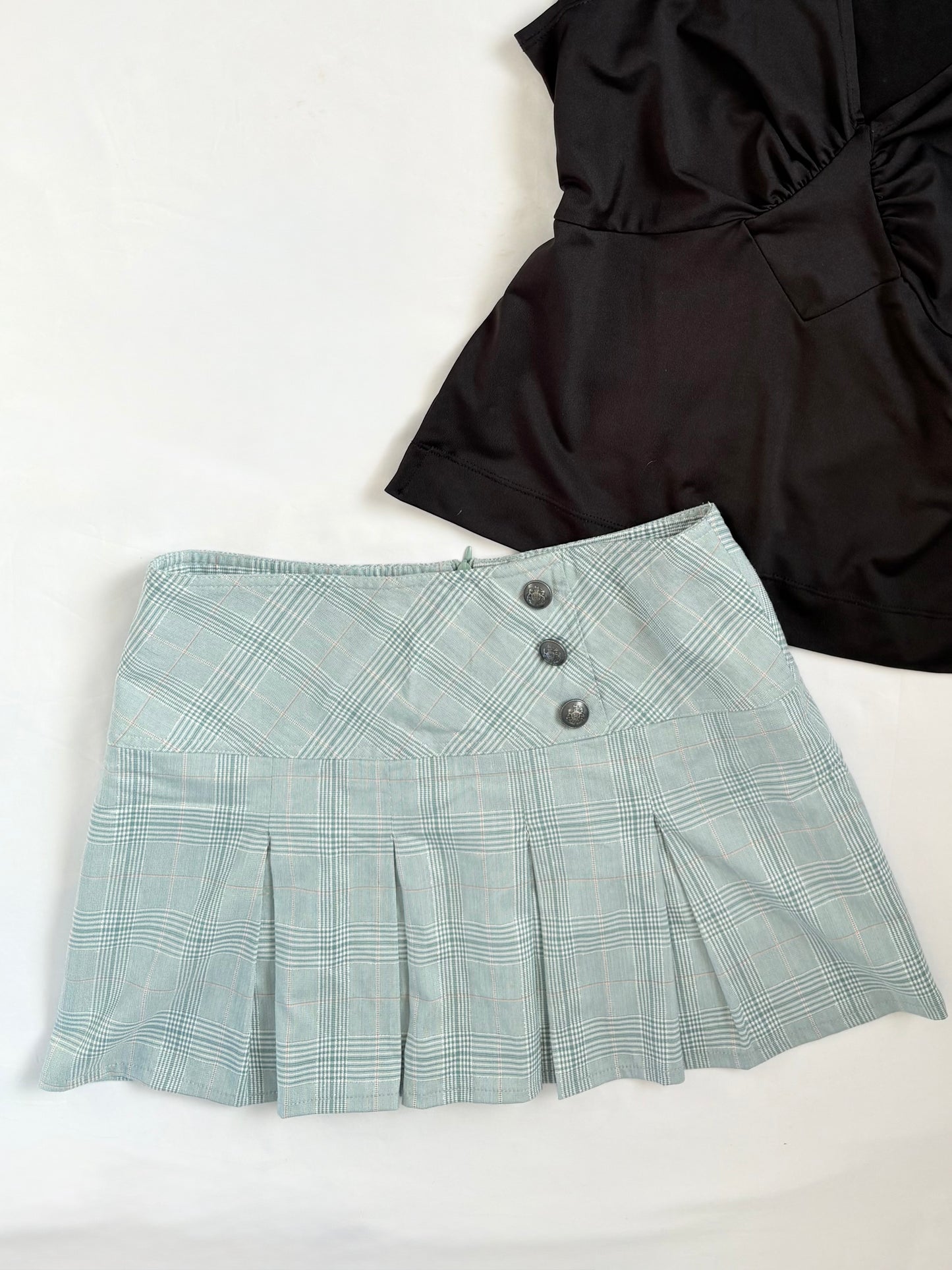 00’s J’me blue plaid mini skirt | Size 8