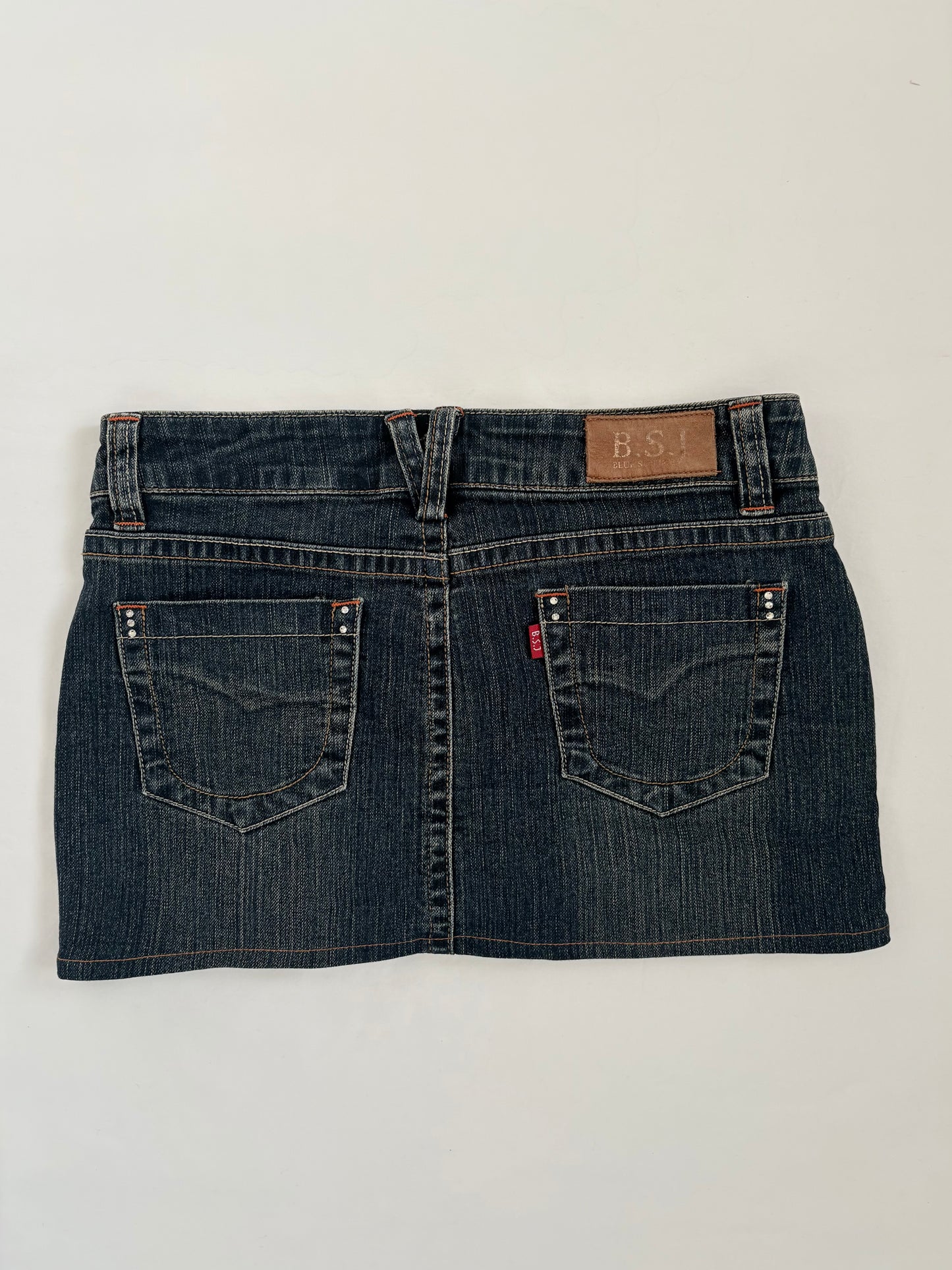 00’s Bedazzled denim mini skirt | Size 6