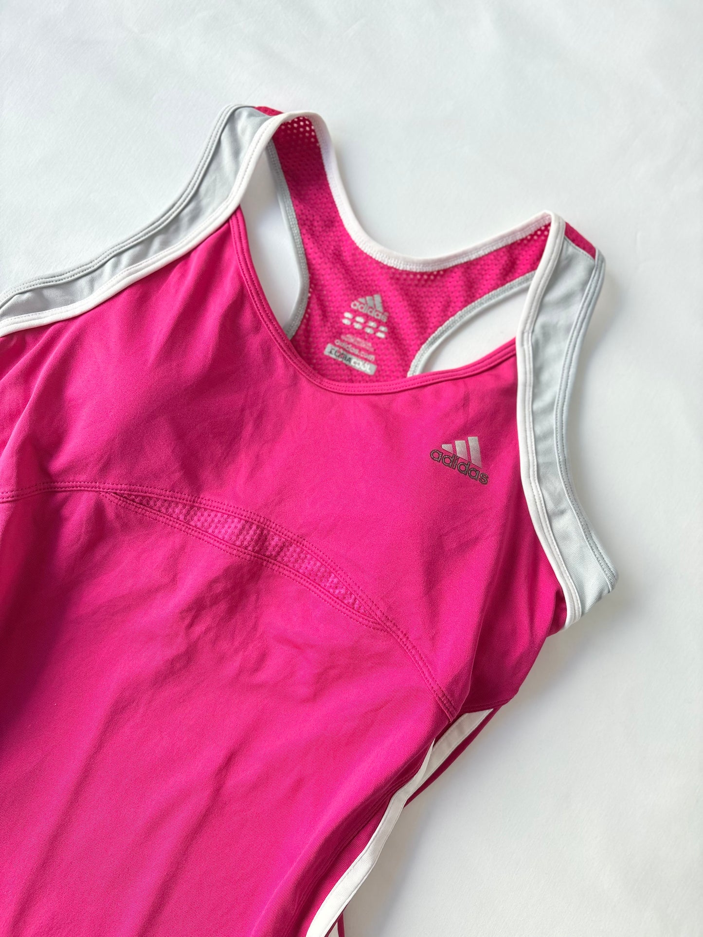 00’s Pink adidas sports tank | Size 12