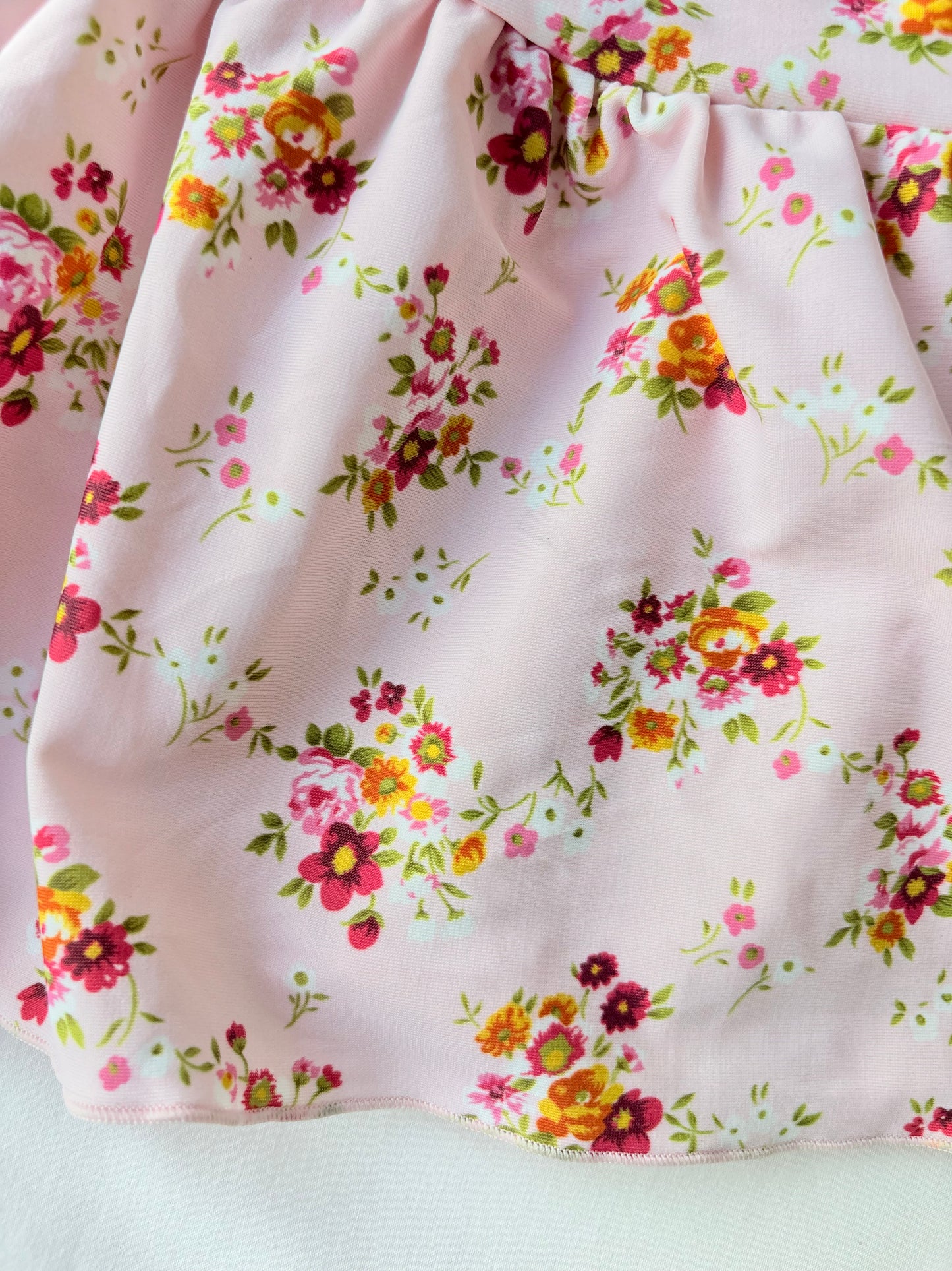 00’s Baby pink floral mini skirt | Size 6