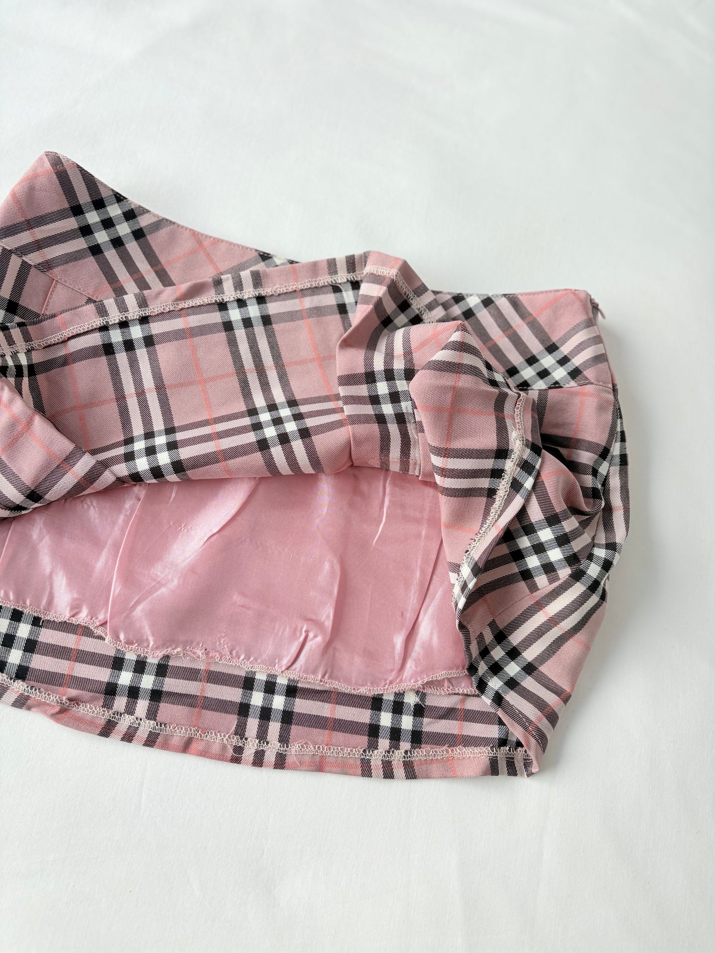 00’s Yuan Shin plaid mini skirt | Size 8
