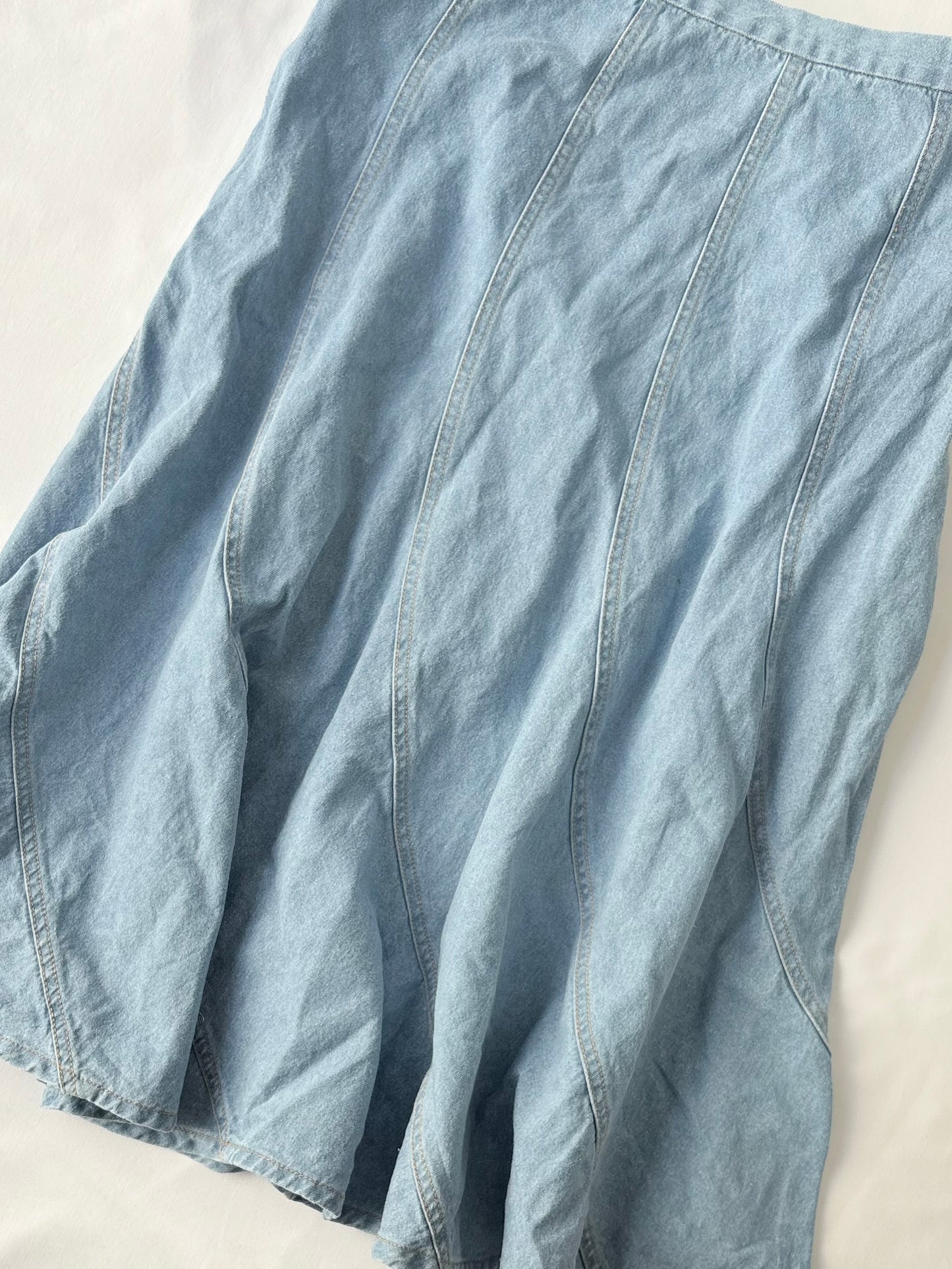 00’s Denim panel midi skirt | Size 12