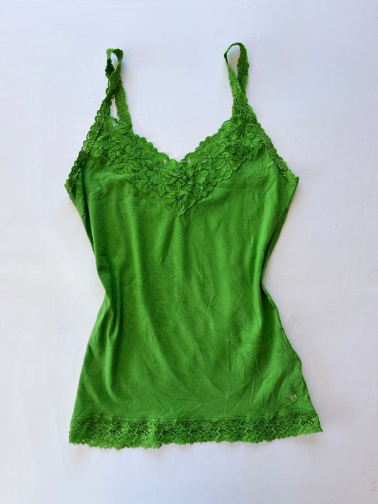 00’s Abercrombie and fitch green lace tank | Size large