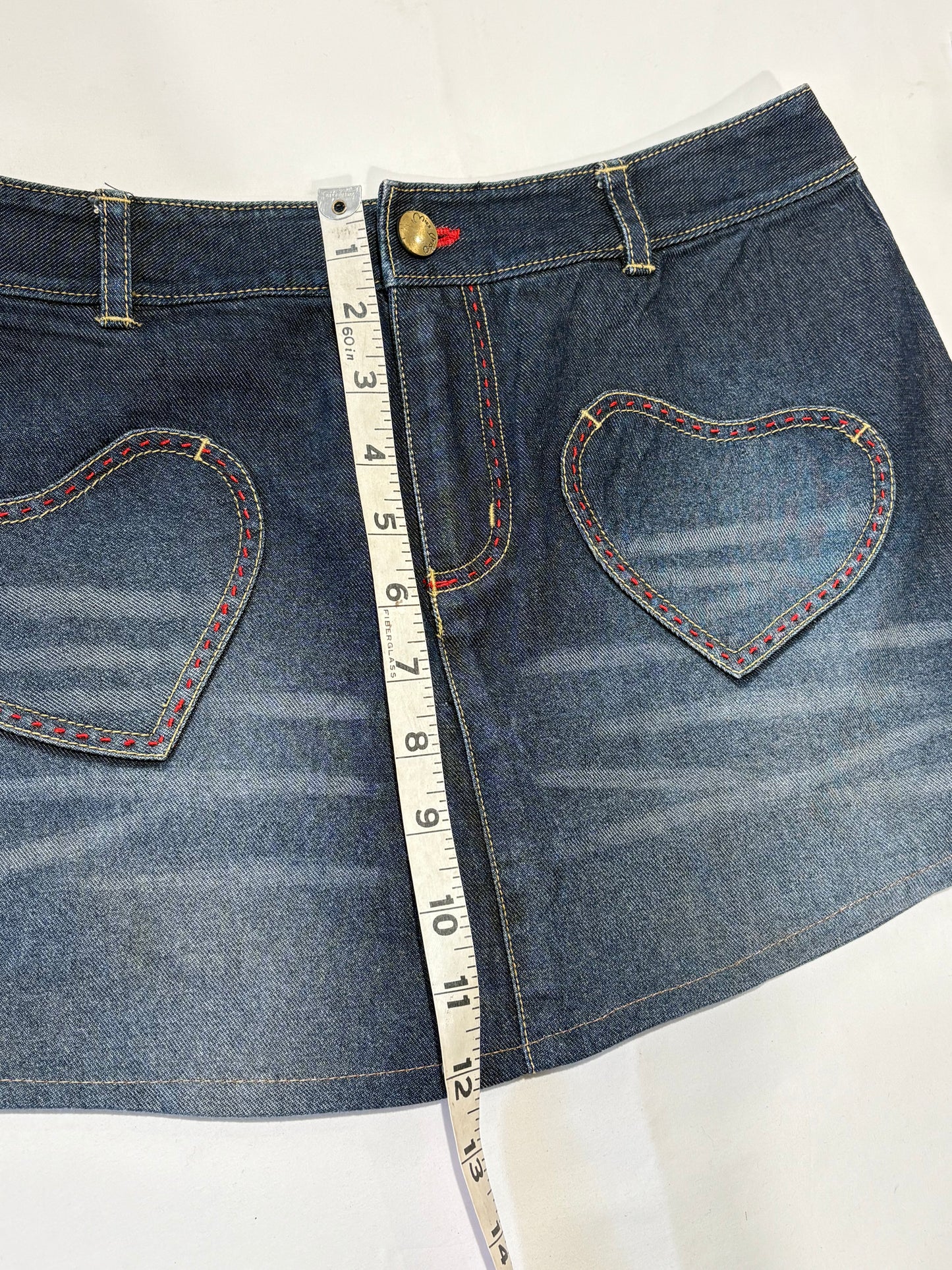 00’s Miss Iris heart mini skirt | Size 8
