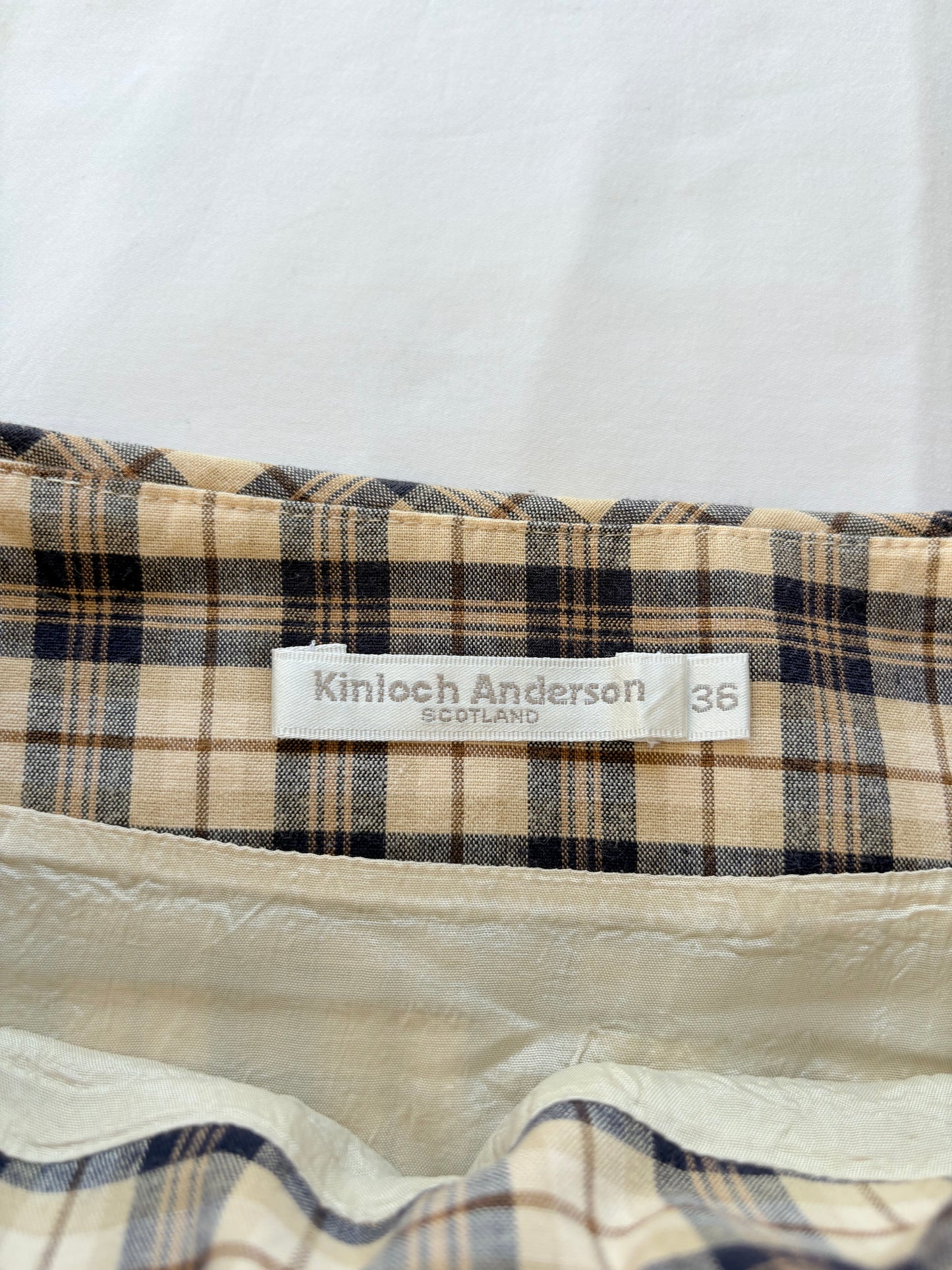 00’s Kinloch Anderson plaid mini skirt | Size 8