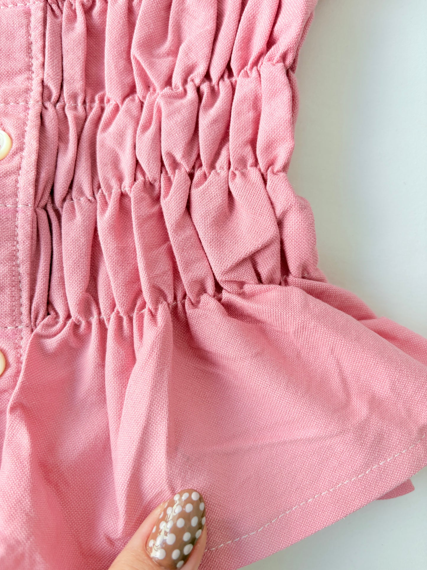00’s Pink milkmaid top | Size 12