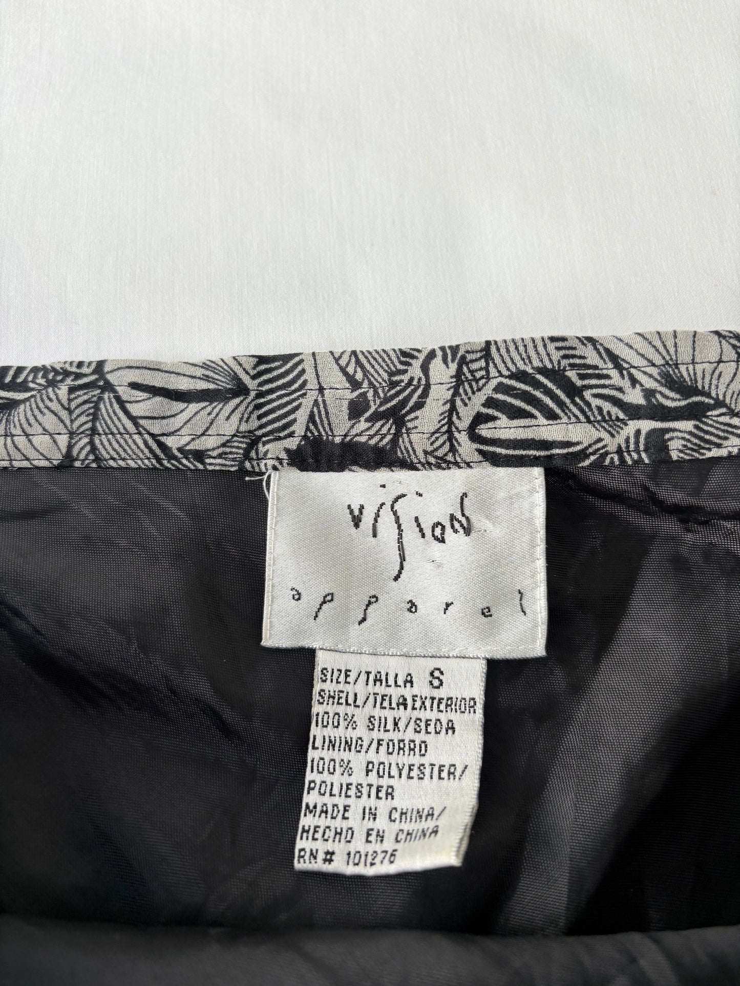 00’s Gathered silk midi skirt | Size small