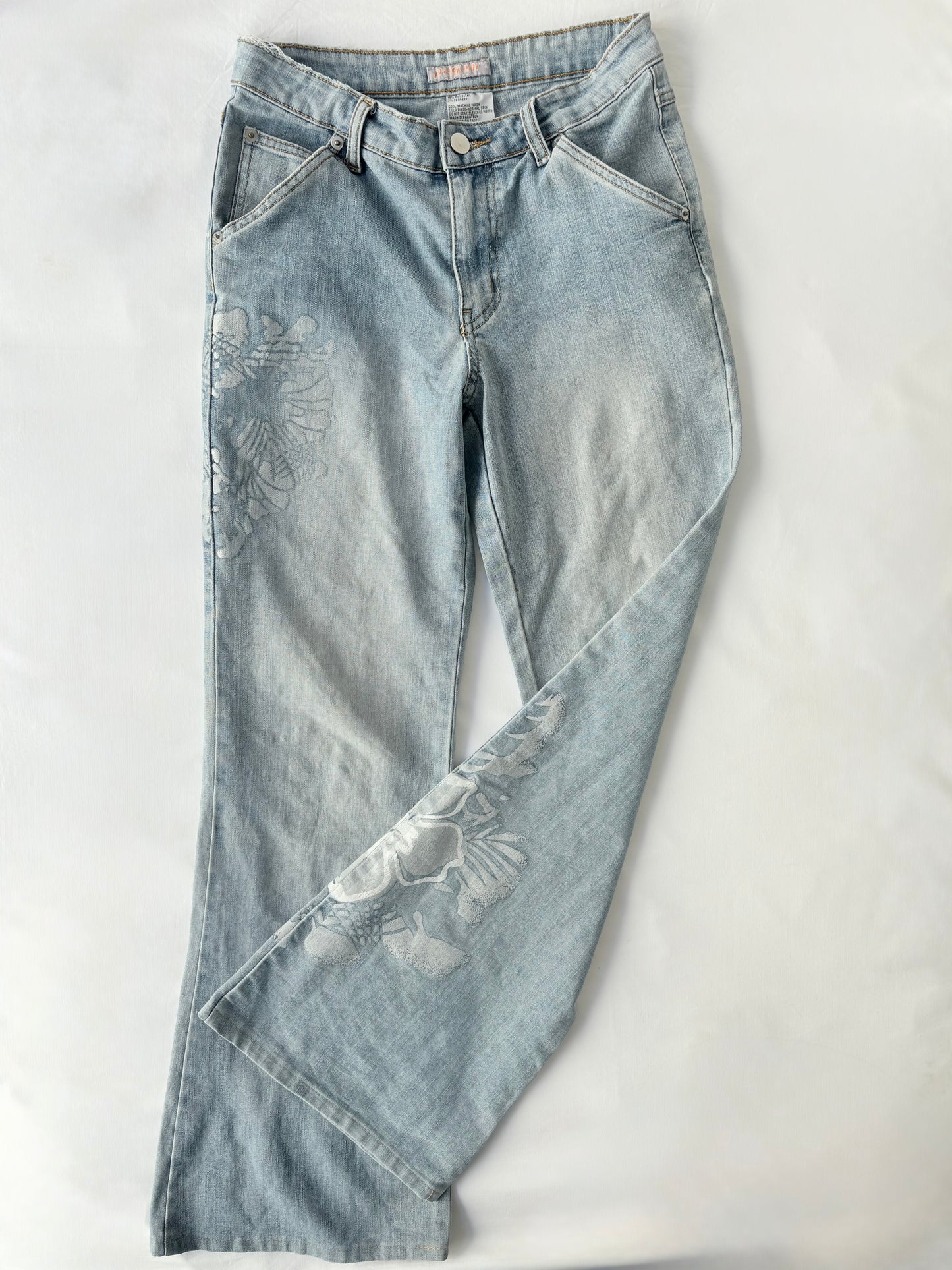 00’s Hibsicus flared jeans | Size 8
