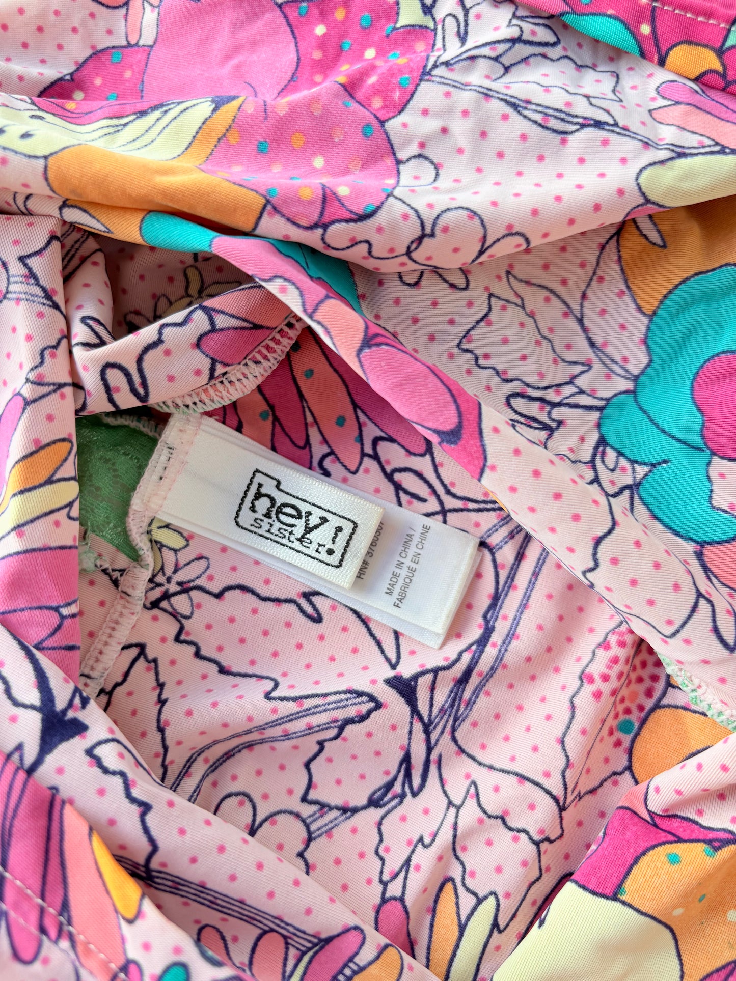 00’s Hey Sister patterned cami | Size 14-16