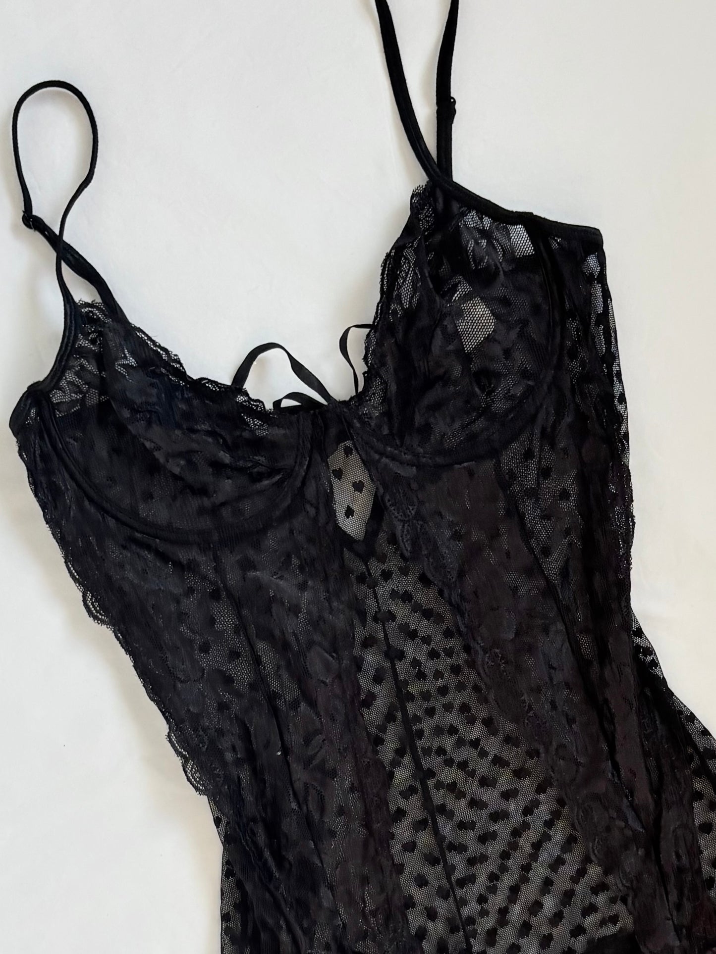 00’s Rampage heart mesh dress | Size 8