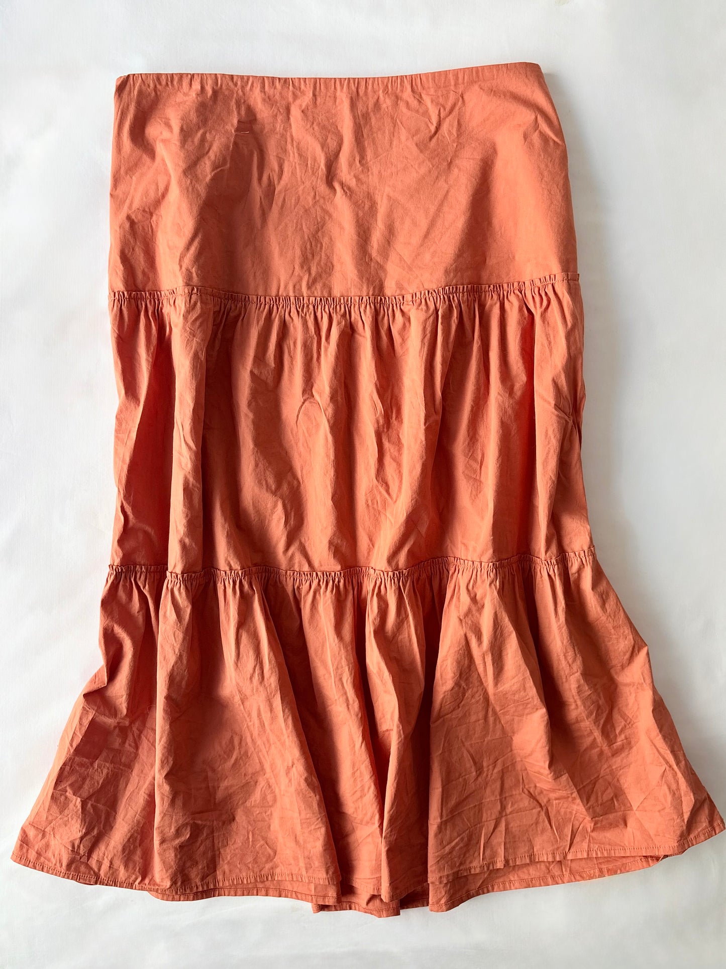 Jump tiered orange midi skirt | Size 12
