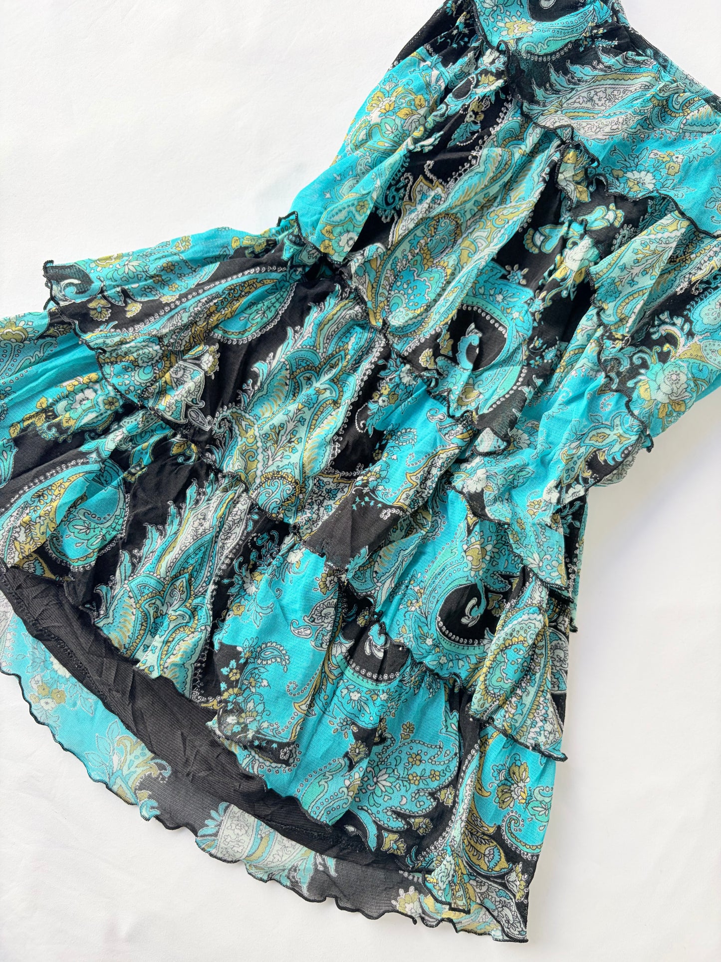 00’s APT paisley ruffle tank | Size 12