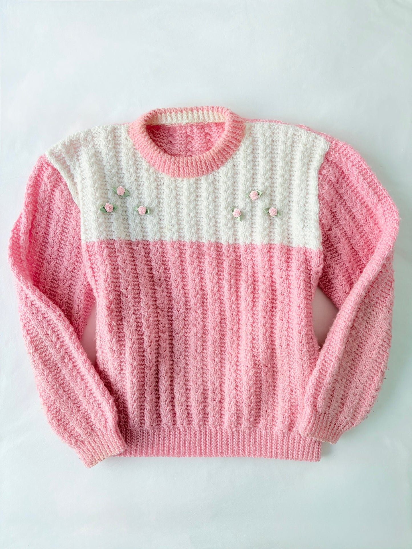 80’s Rosette knit jumper | Size medium
