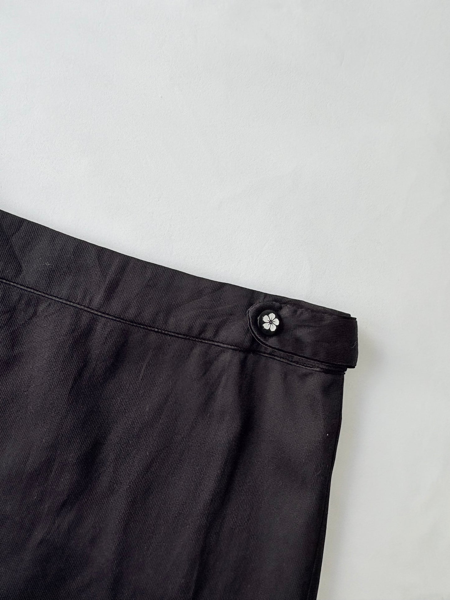 00’s Floral black mini skirt | Size 10