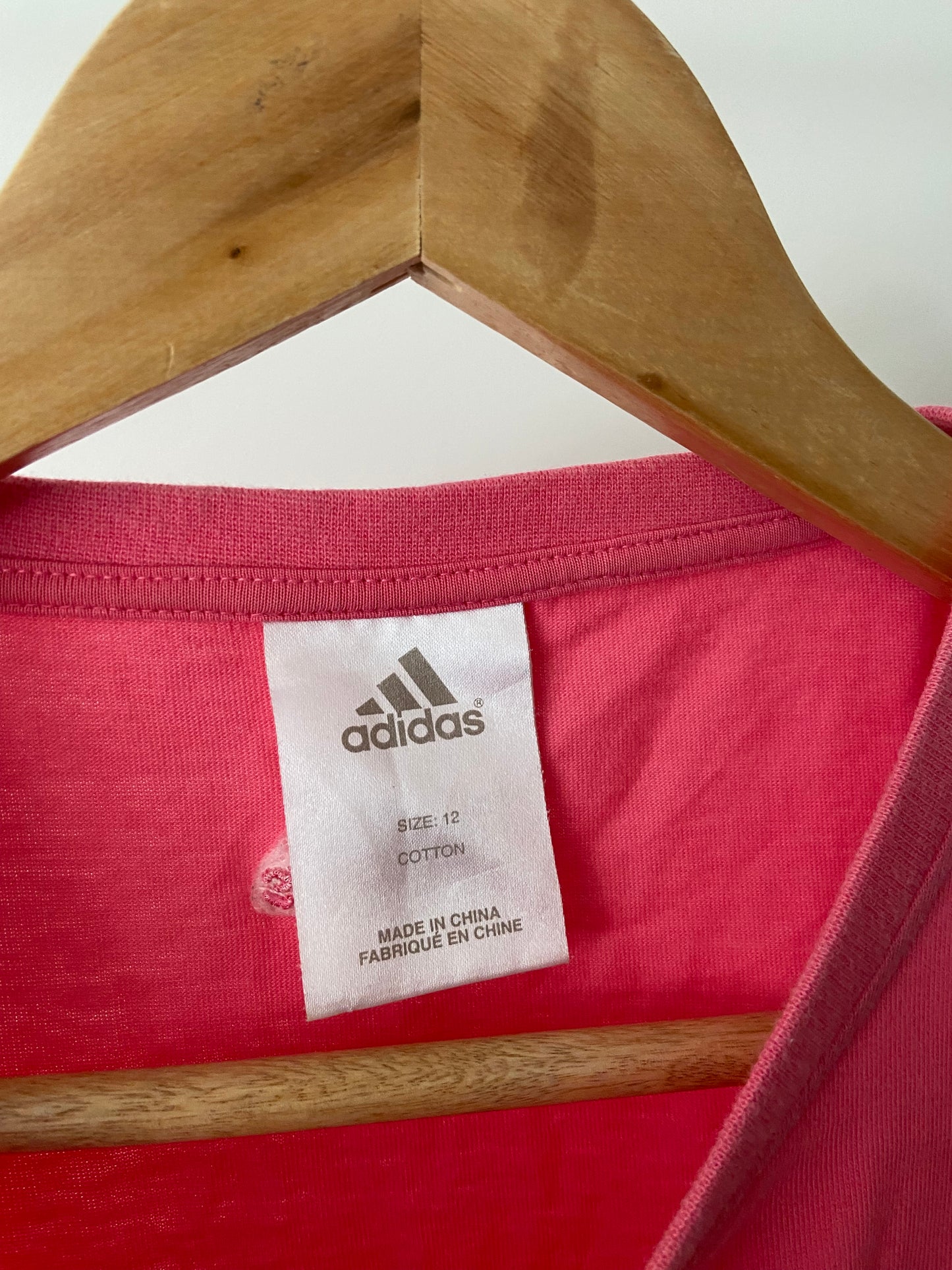 00’s Adidas pink tee