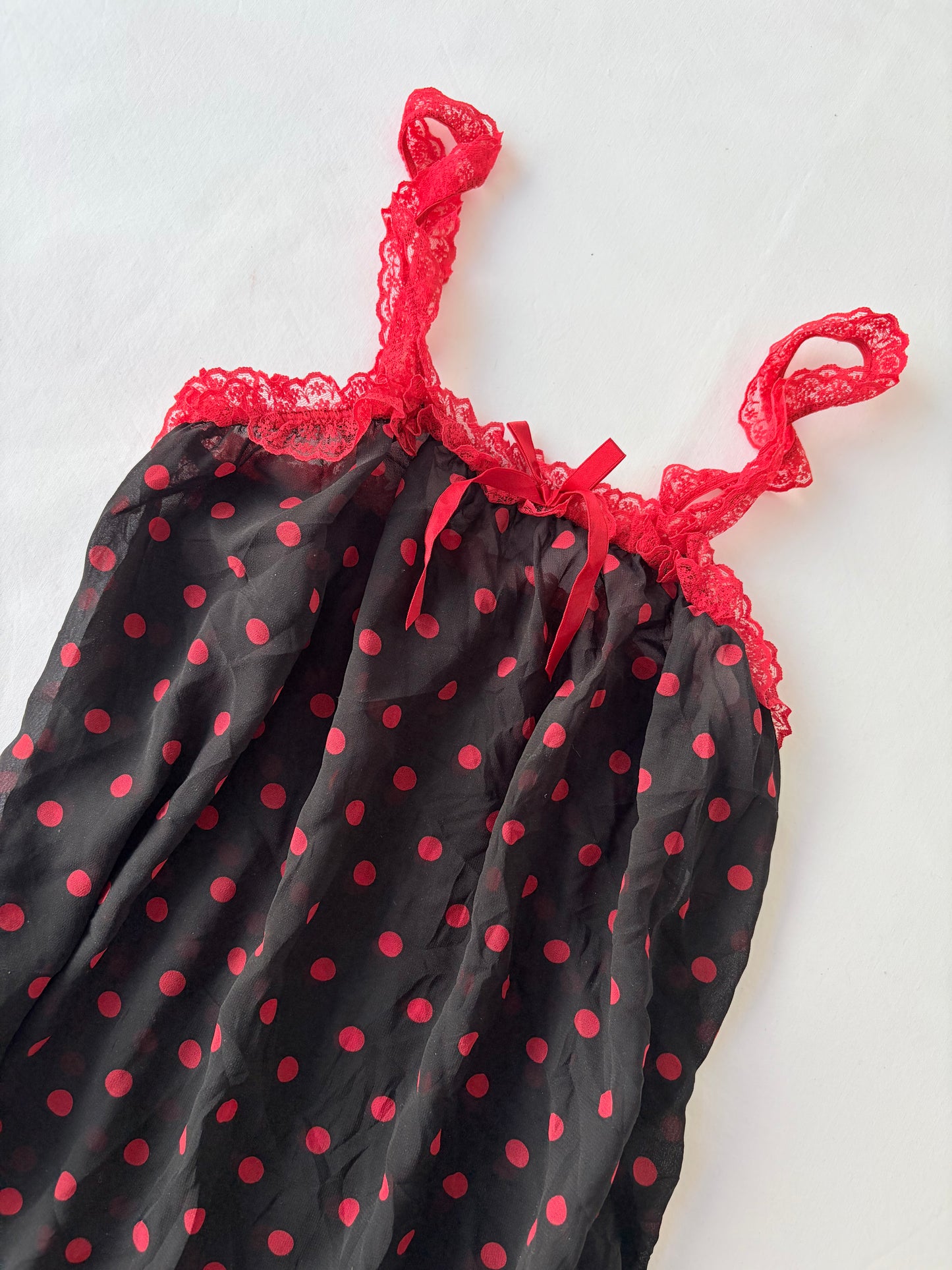 00’s Polka dot babydoll dress | Size XS