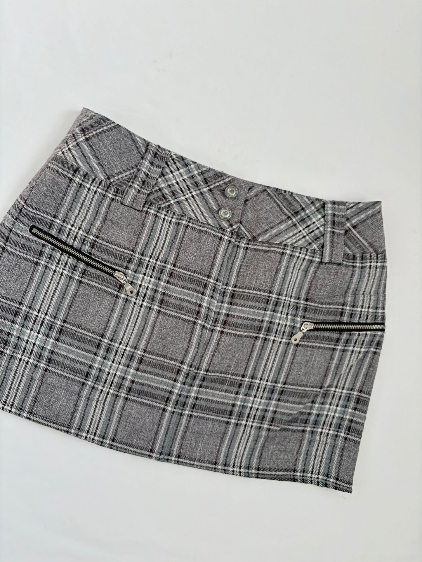 00’s O’Girl grey plaid skirt | Size 8