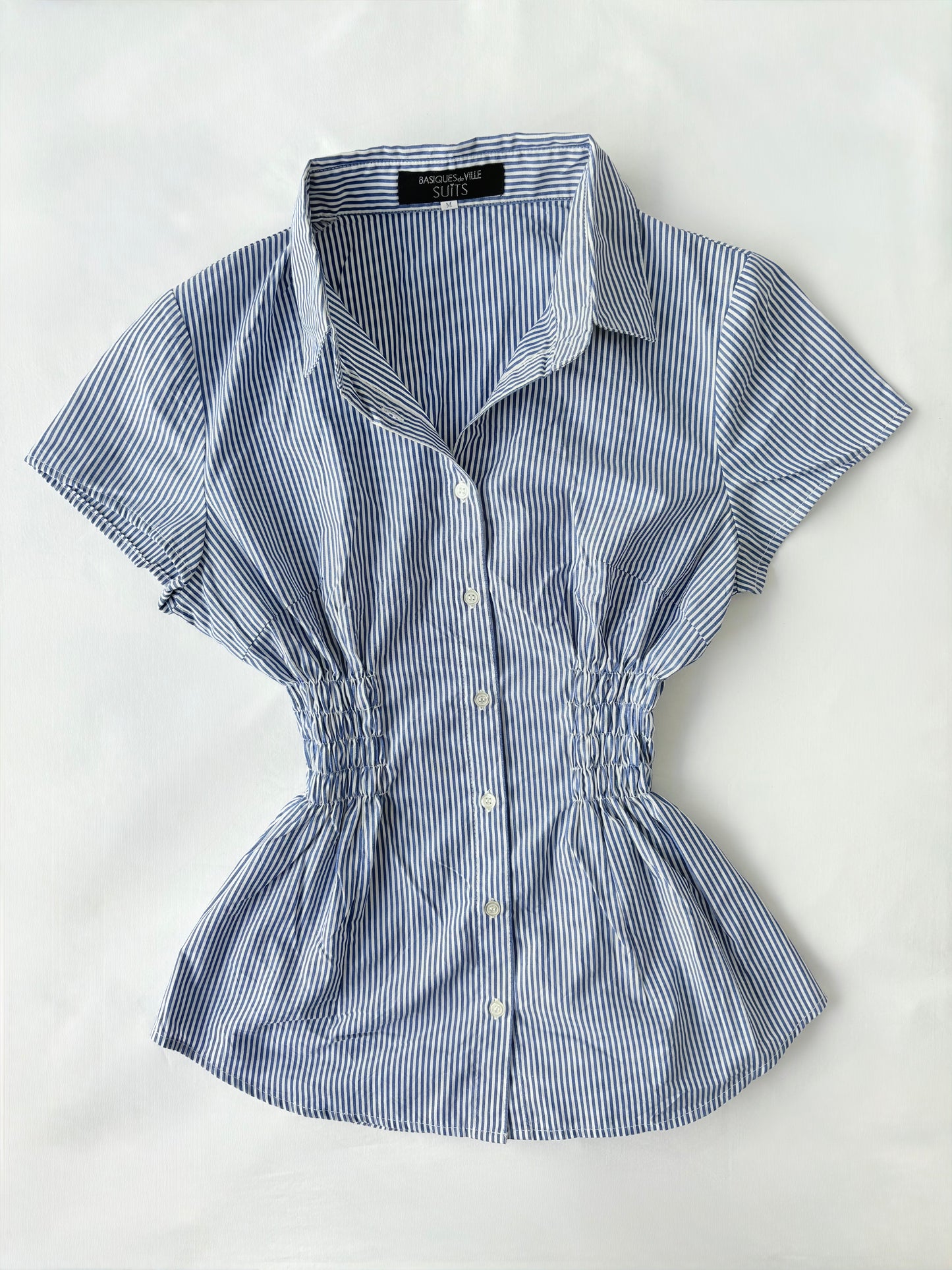 00’s Basiques de Ville cinched shirt | Size 10-12