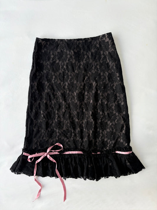 00’s Morgan De Toi lace midi skirt | Size 8