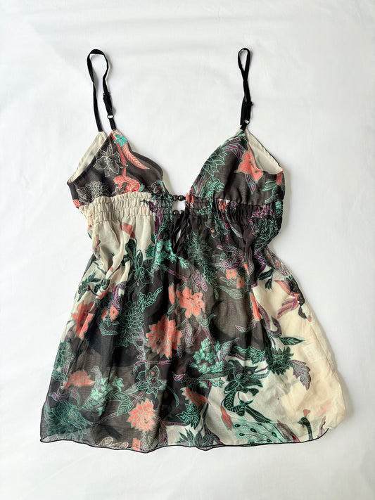 00’s Boho beaded cami | Size 12-14
