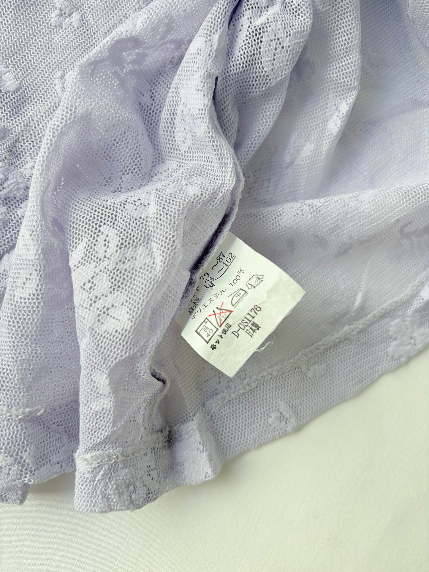 00’s Lilac Japanese bow top | Size medium