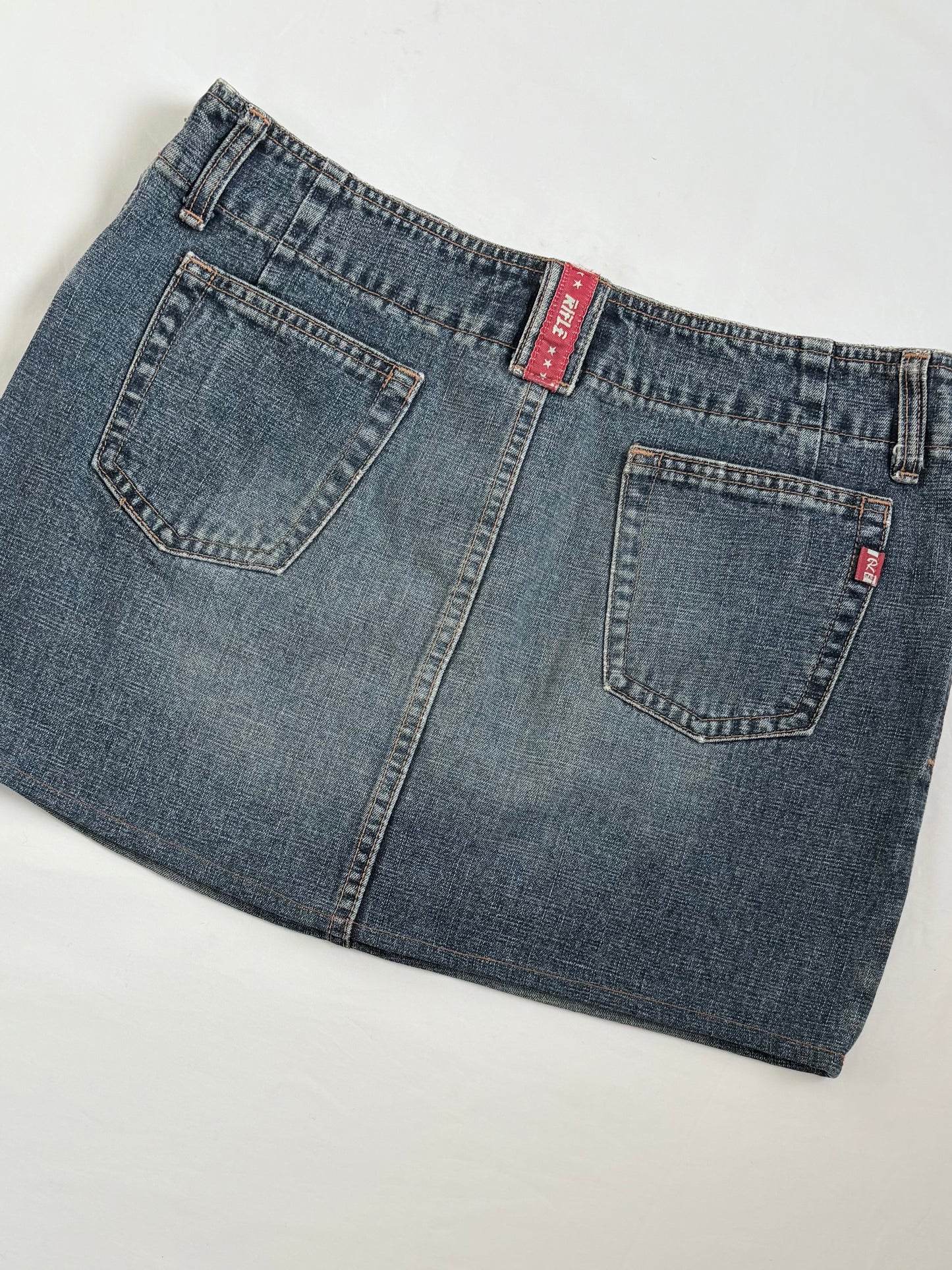 00’s Rifle denim mini skirt | Size 12