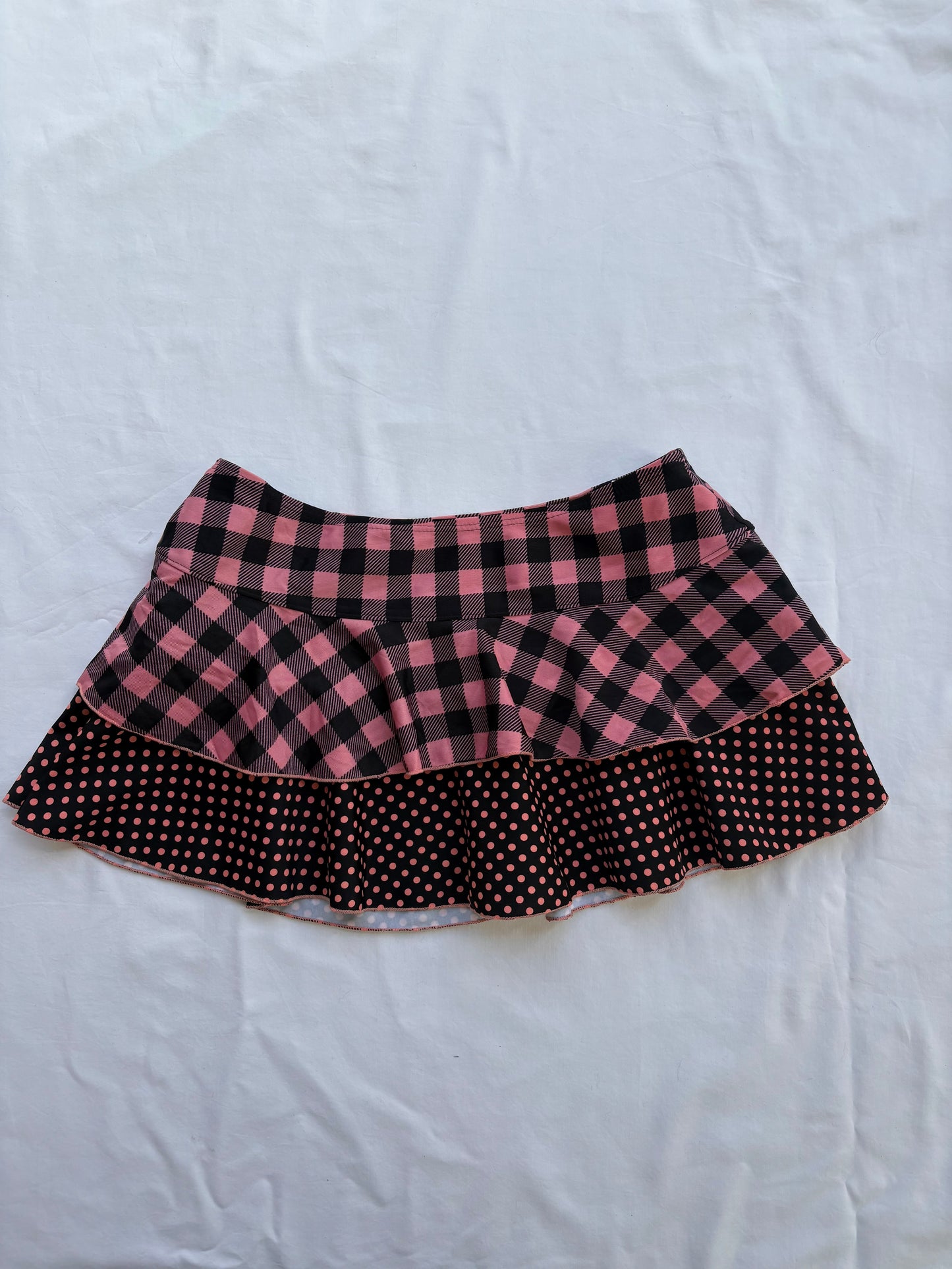 00’s Checkered micro mini skirt | Size 6-8