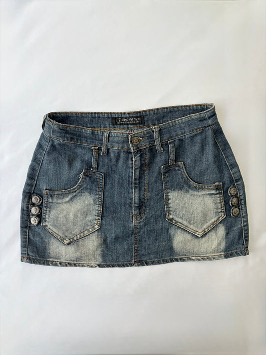 00’s Zuo denim mini skirt | Size 12