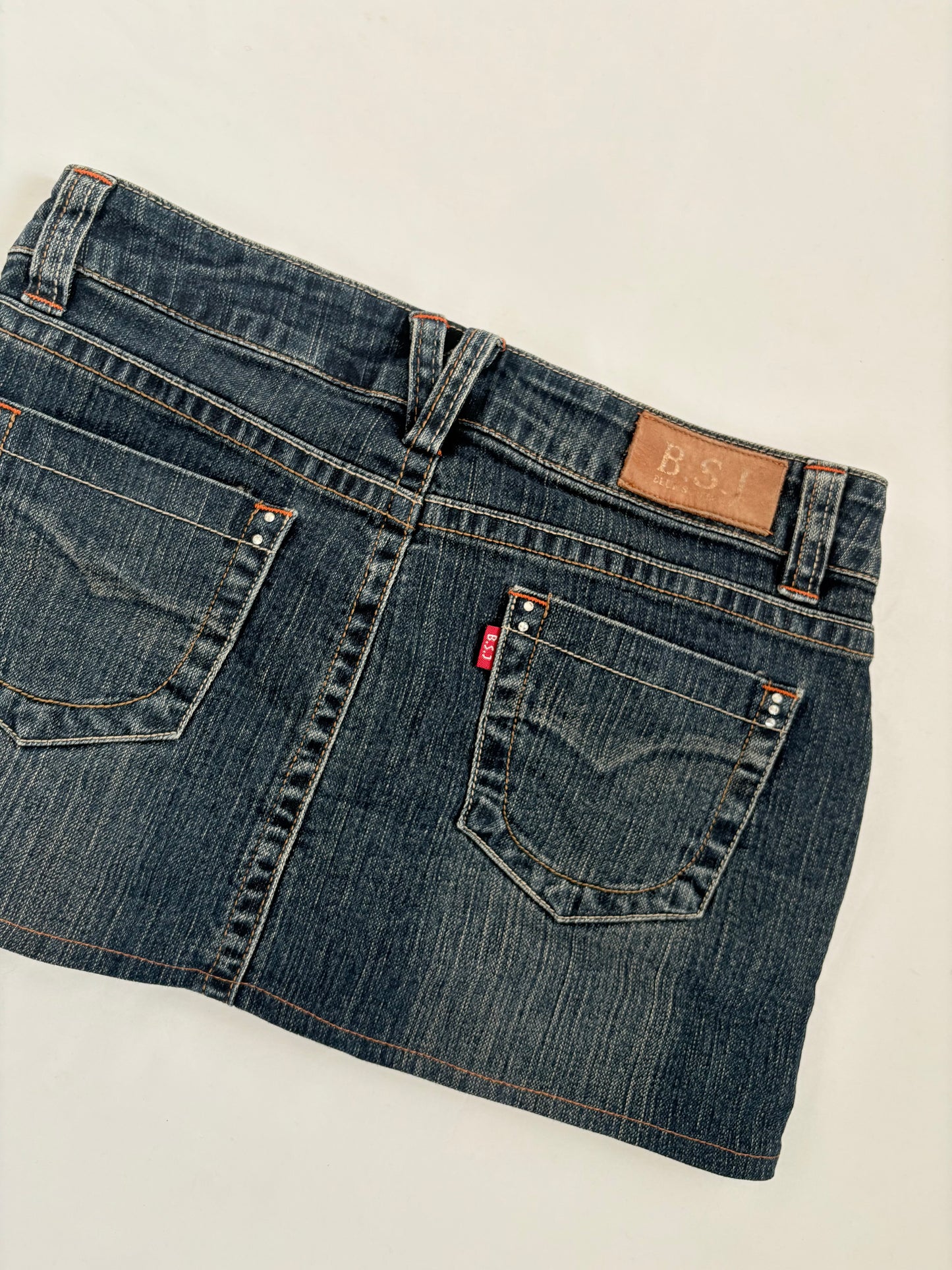 00’s Bedazzled denim mini skirt | Size 6