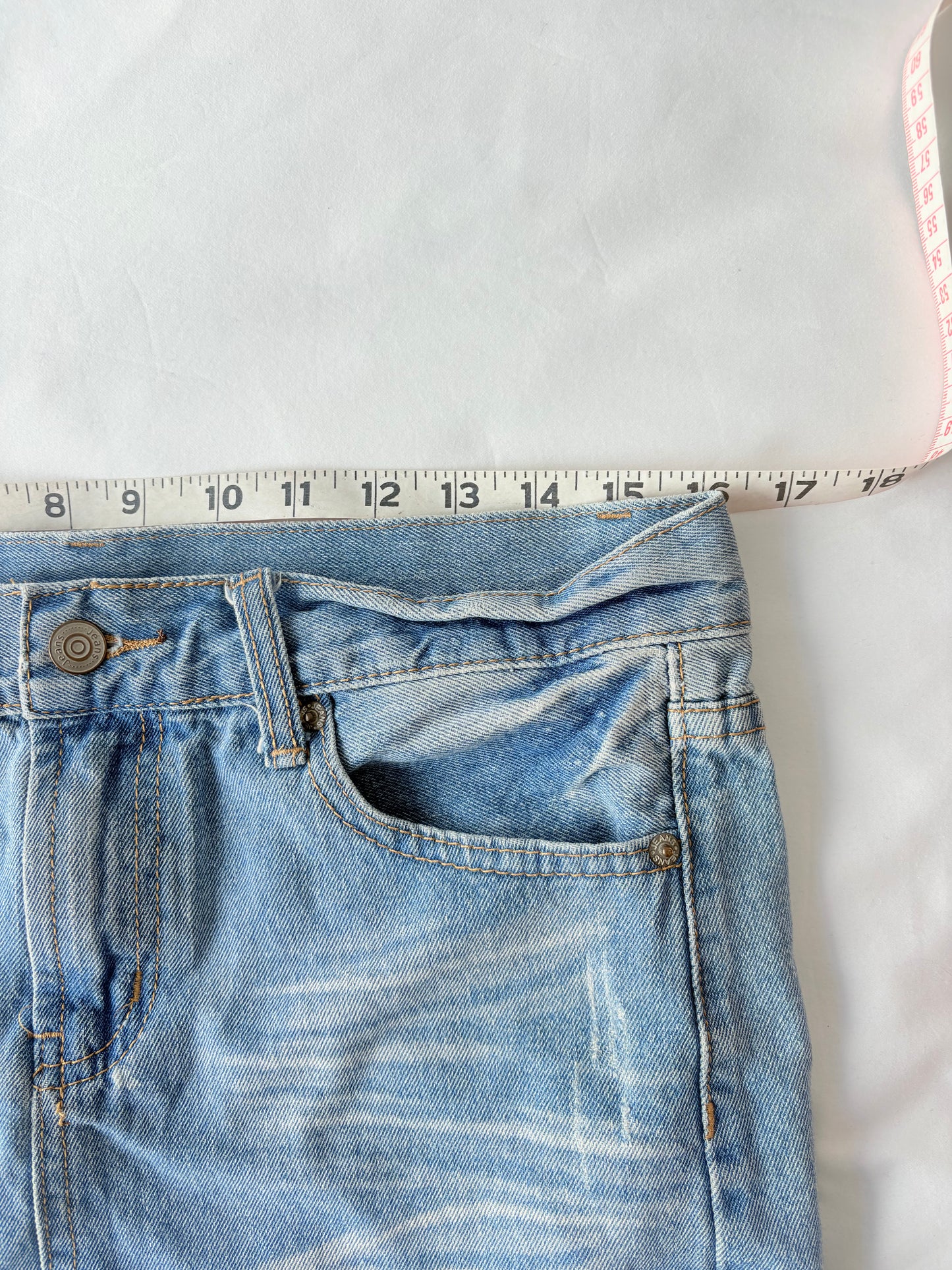 00’s Bow denim mini skirt | Size 12