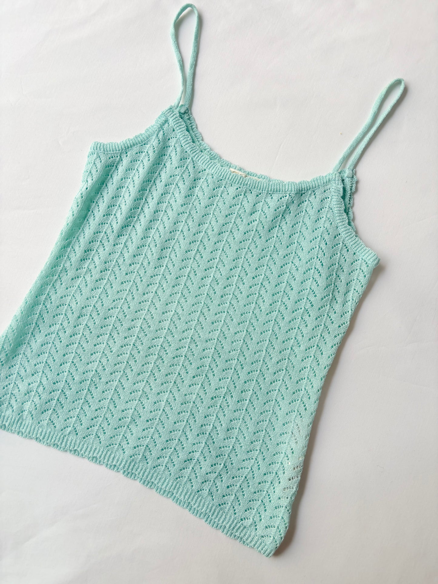 00’s Crochet knit cami | Size 6-8