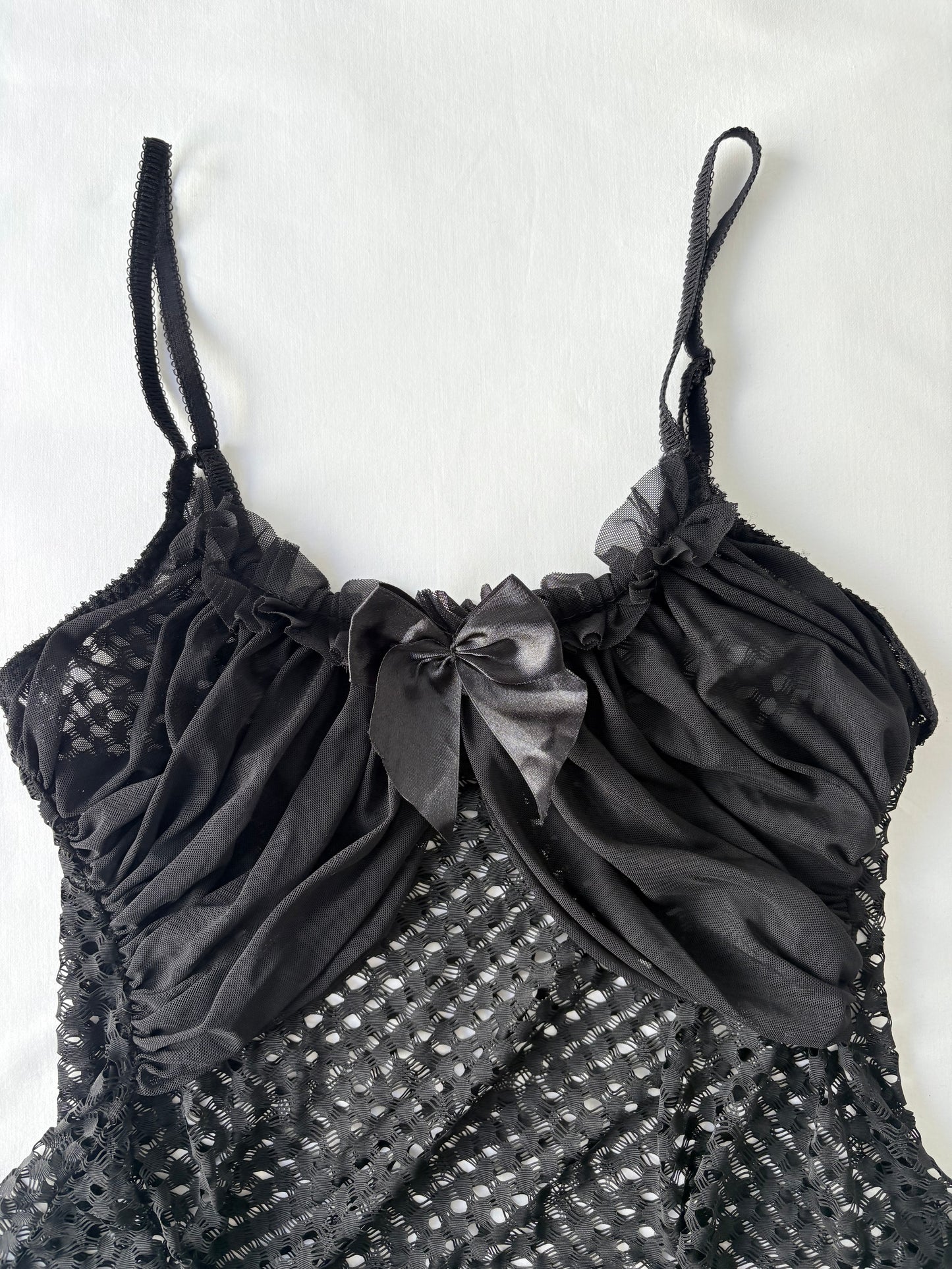 00’s Fishnet black cami | Size 8-10