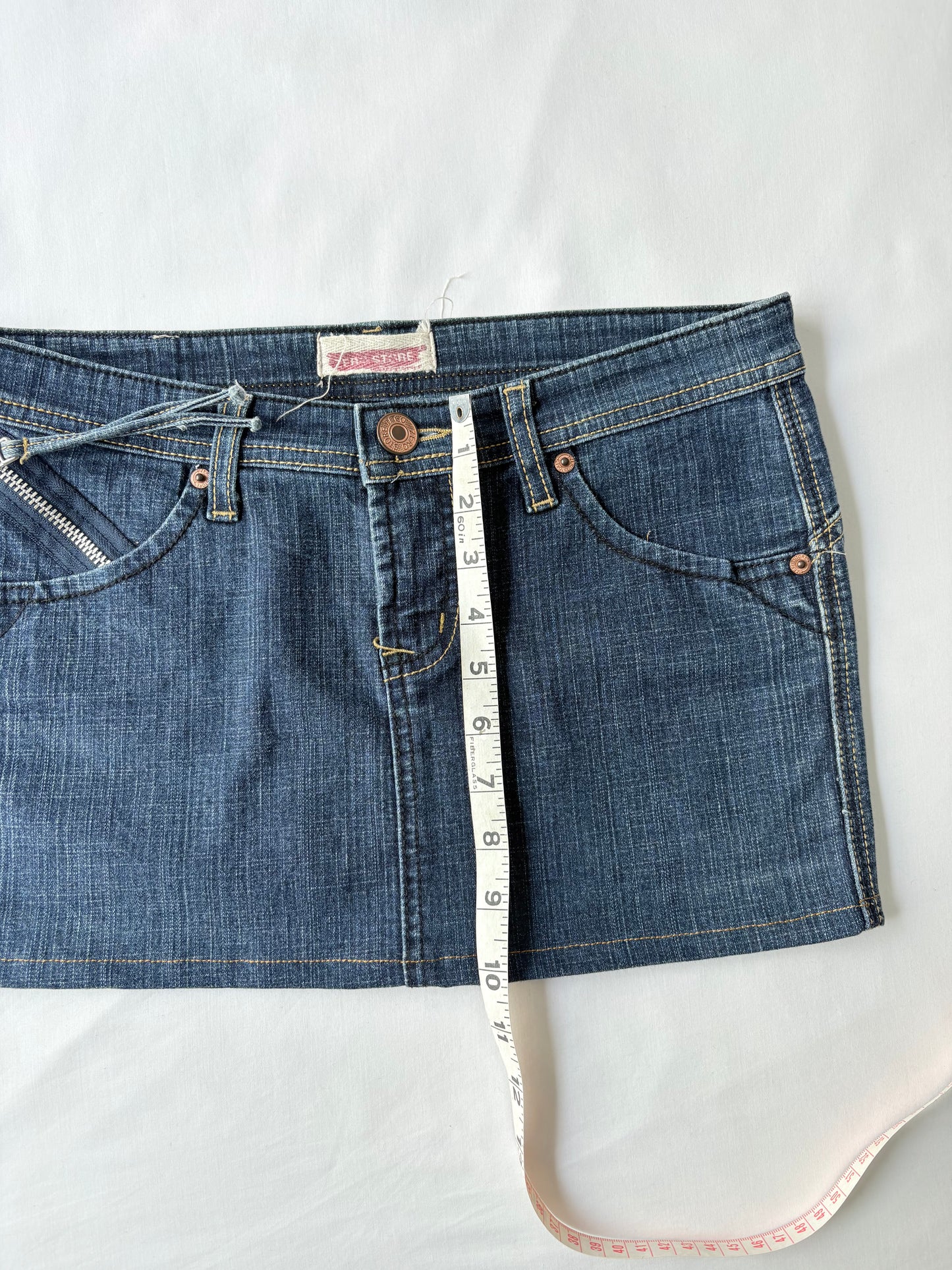 00’s Zero denim mini skirt | Size 8