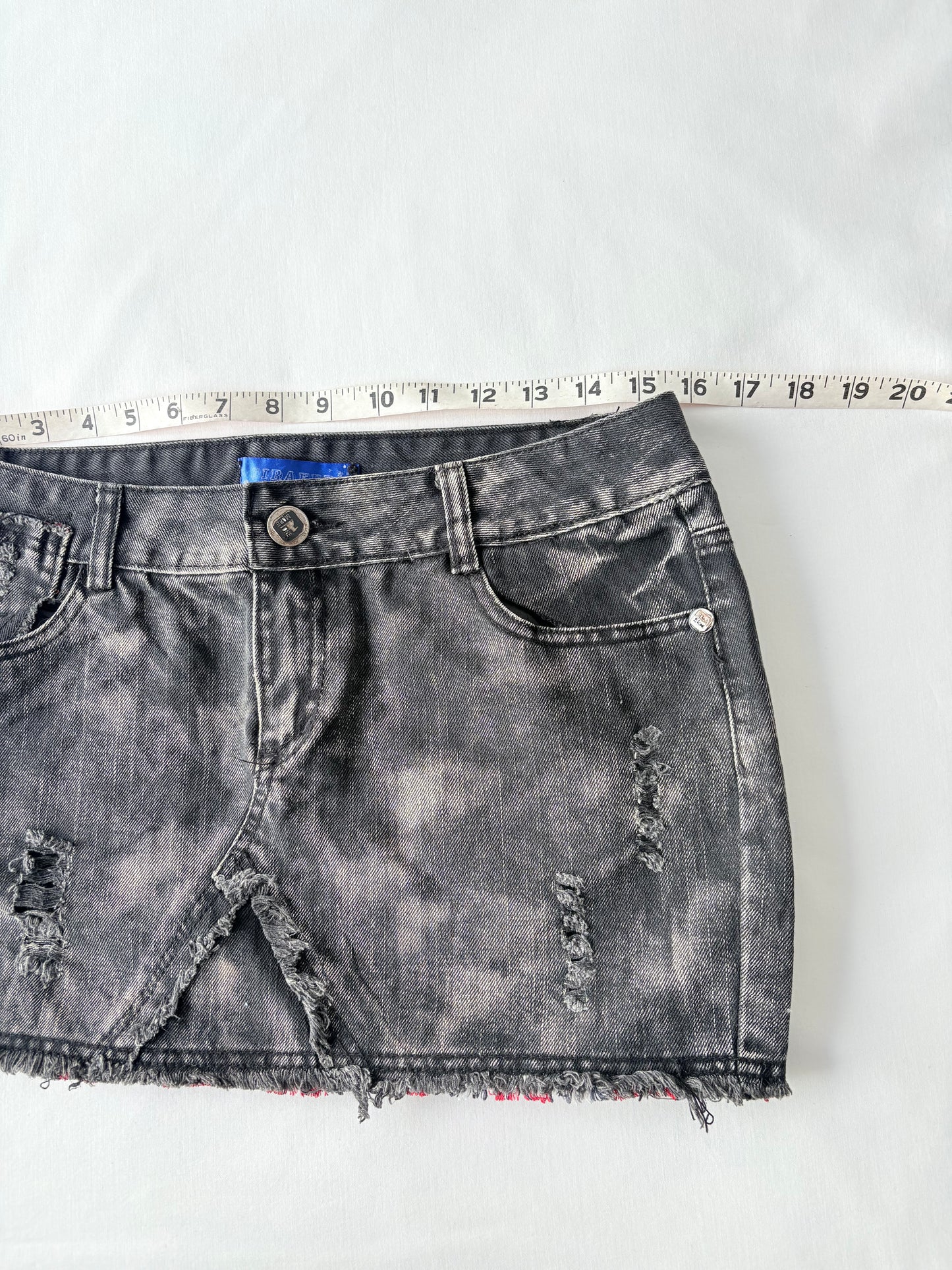 00’s Union Jack denim skirt | Size 10