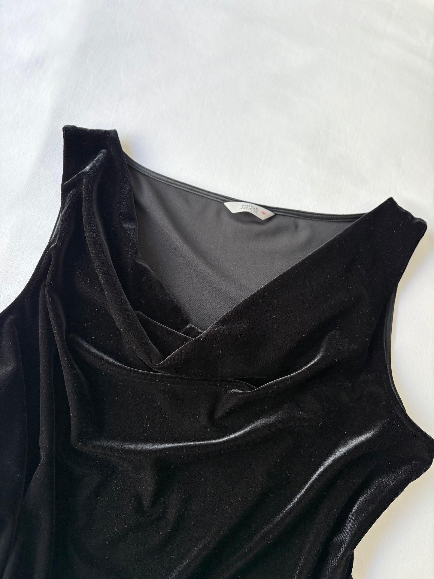 Velvet cowl neck cami | Size 14