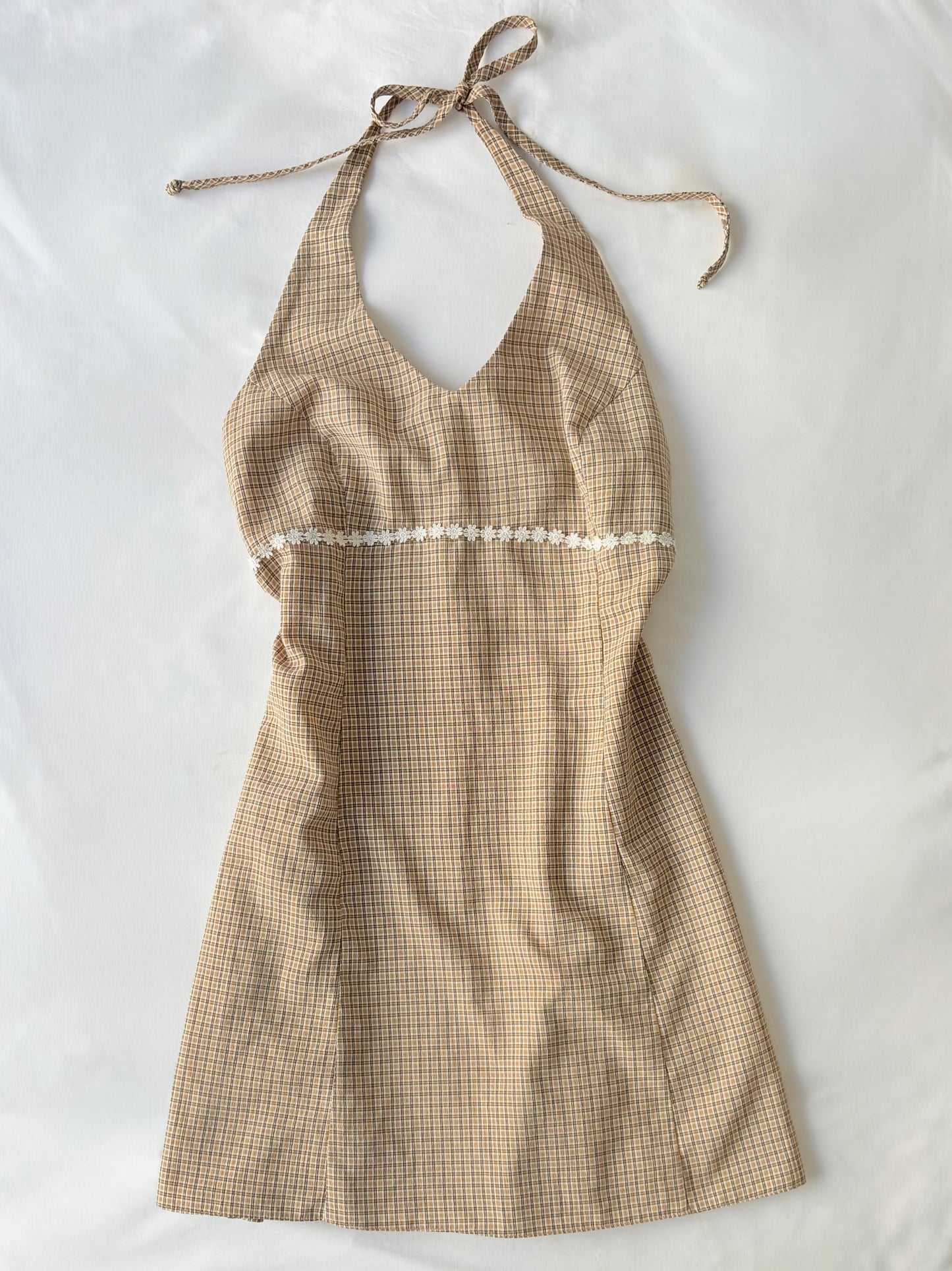 00’s Daisy halter mini dress | Size 10