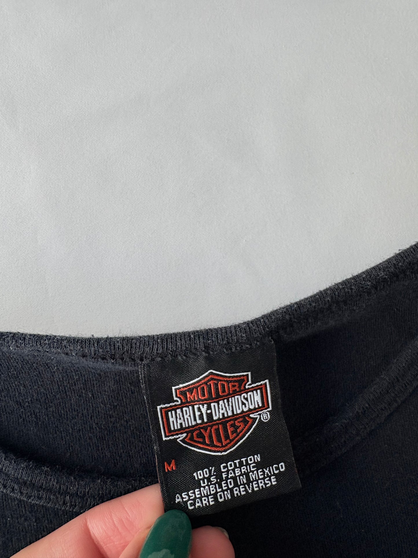 00’s Harley Davidson flame baby tee | Size medium