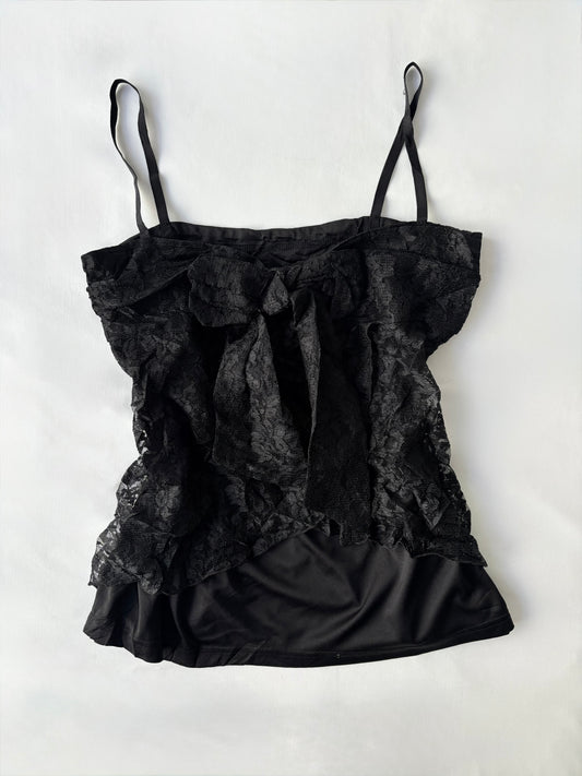 00’s Image lace bow cami | Size 10