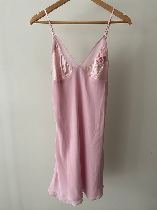 00’s Pink mini slip dress | Size medium